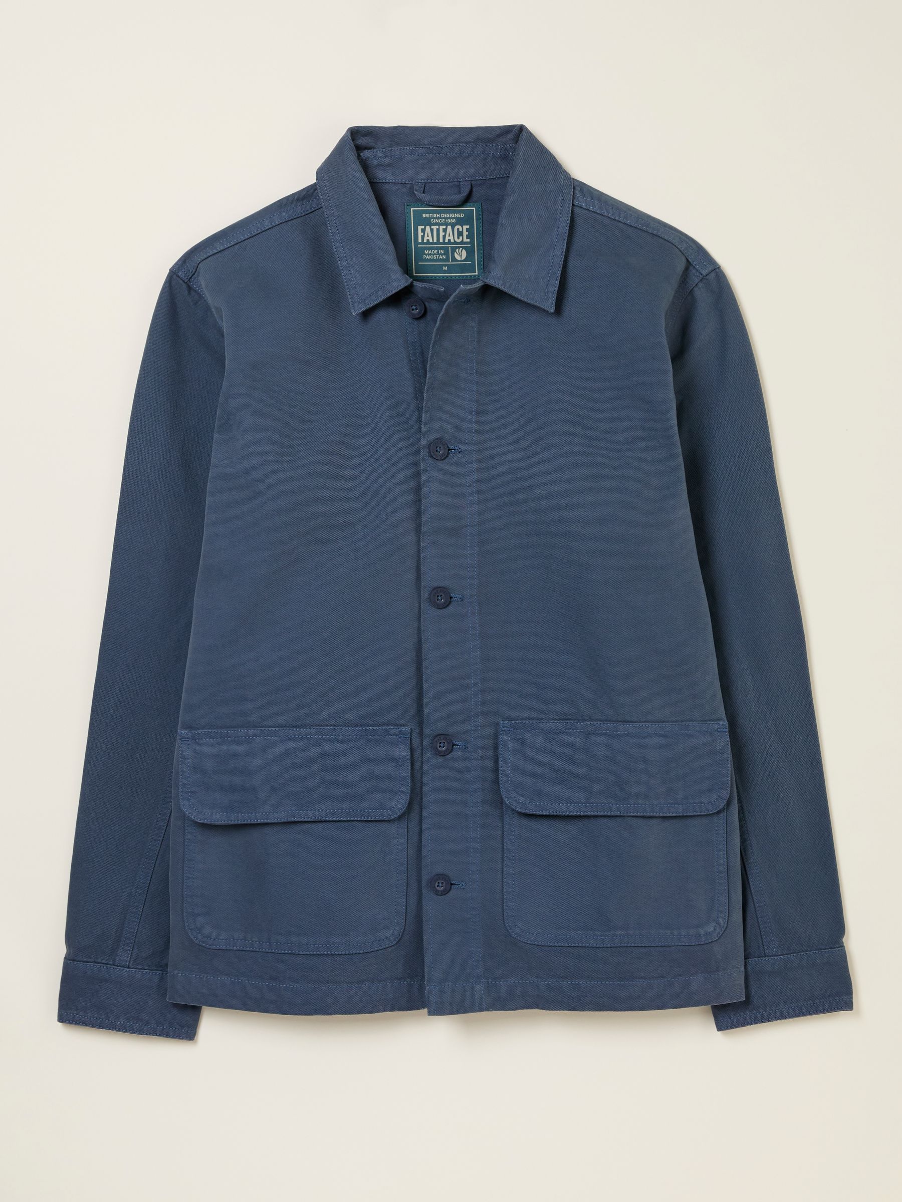 French Navy Washed Canvas Garment Dye Chore Jacket - Image 5 of 5