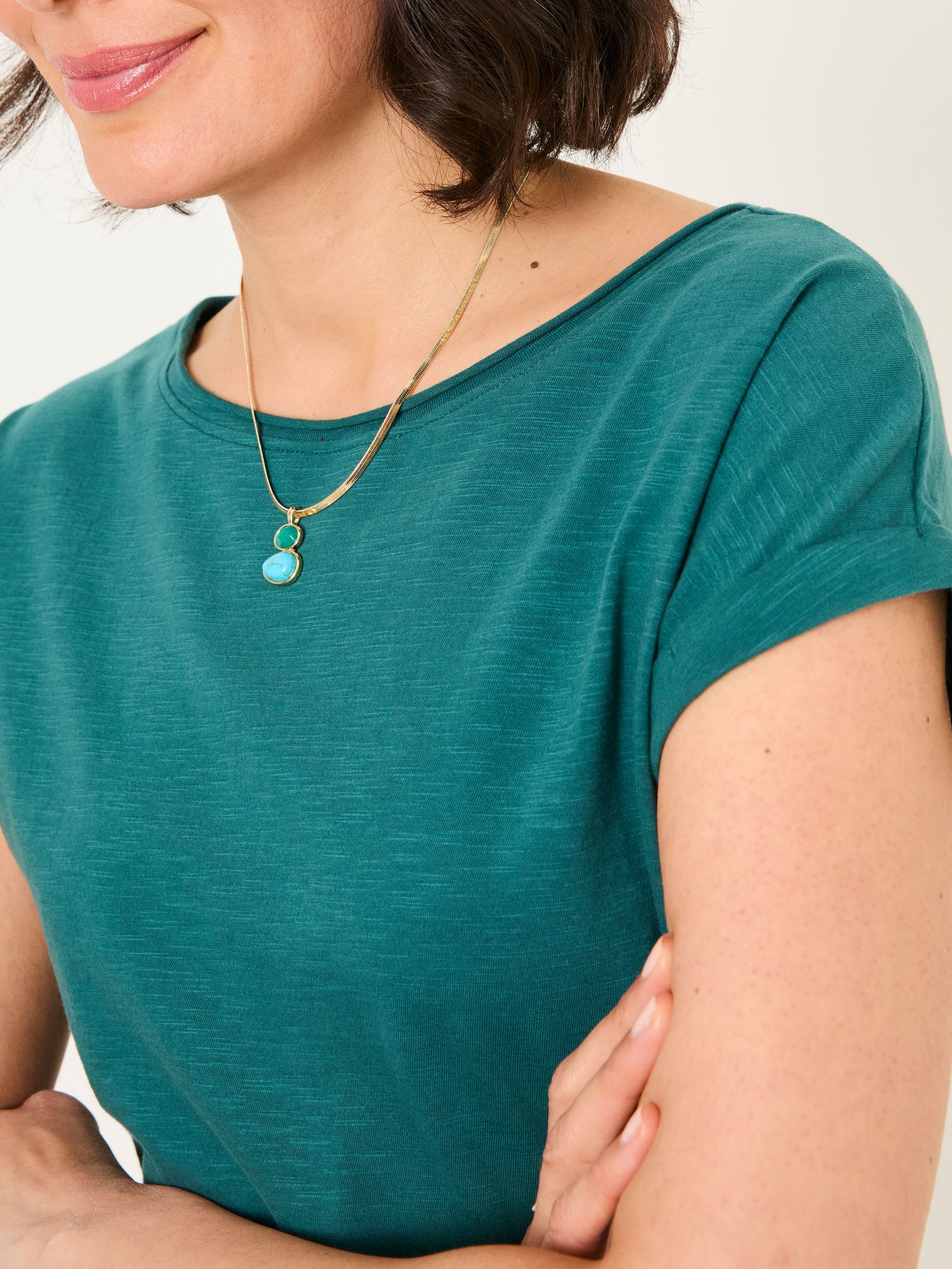 Ivy Dark Teal T-Shirt - Image 3 of 5