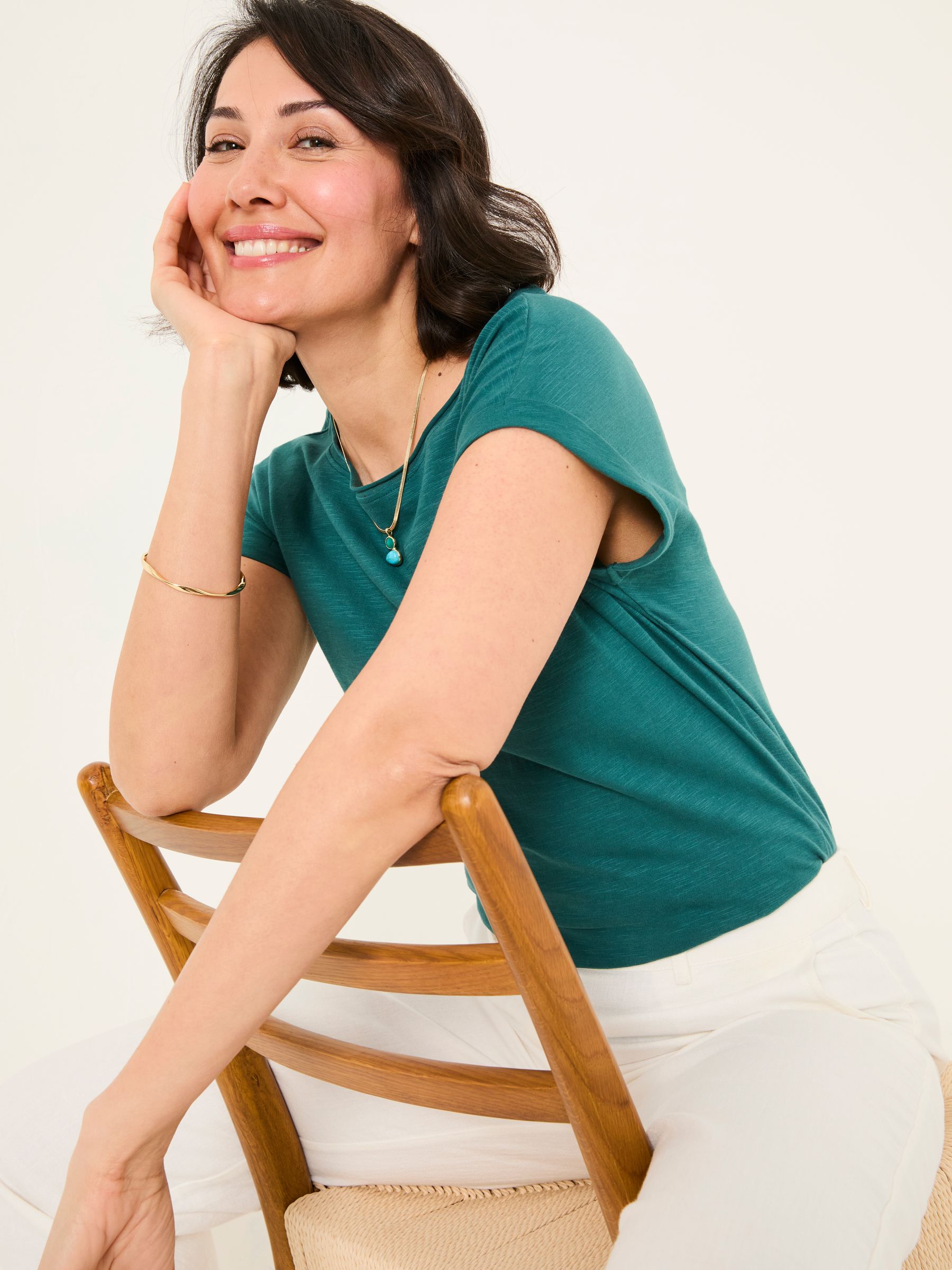 Ivy Dark Teal T-Shirt - Image 4 of 5