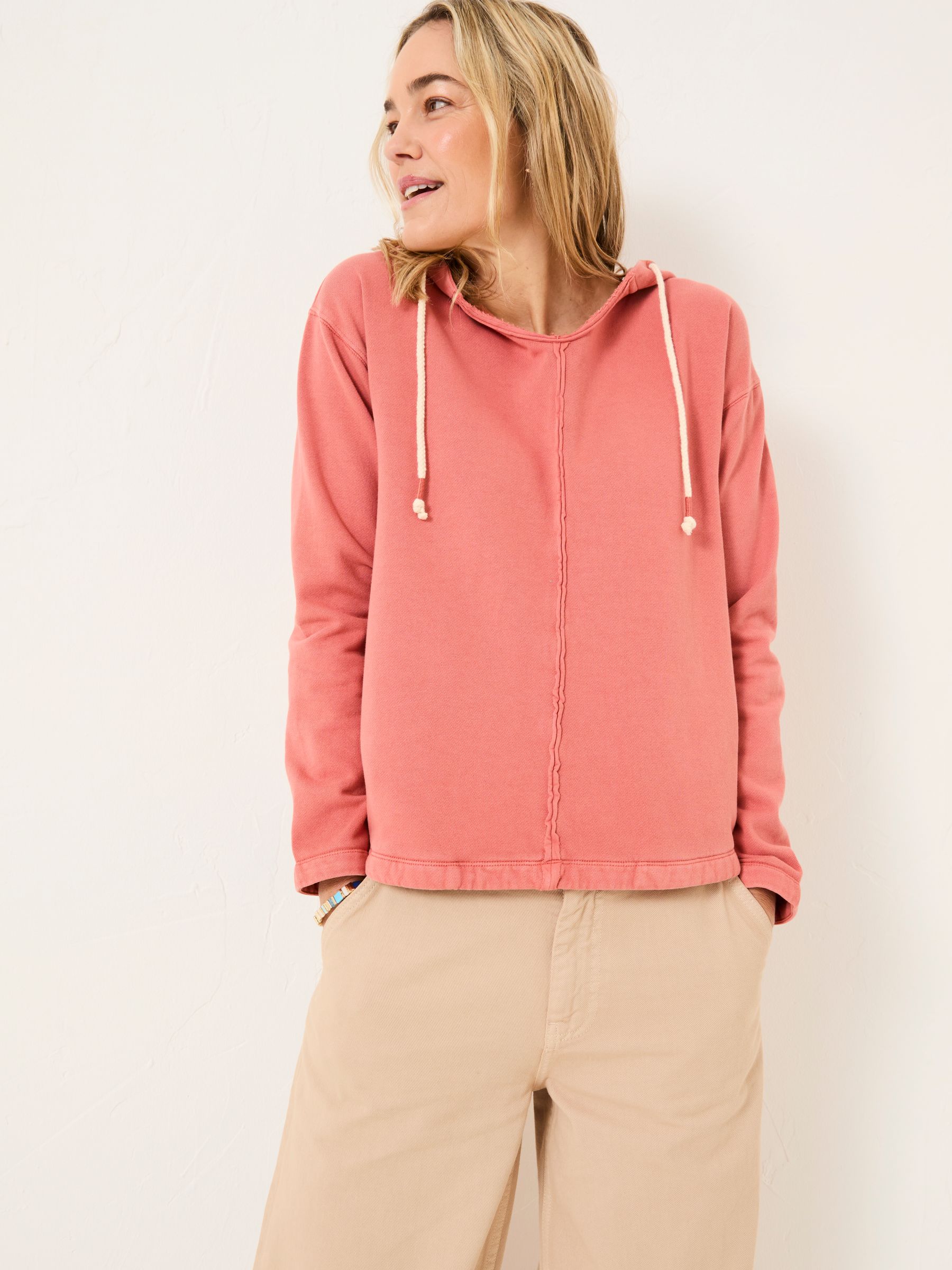 Fatface Blush Zip Up Hoodie Womens Hoodies Fat Face Zip Up Hoodie