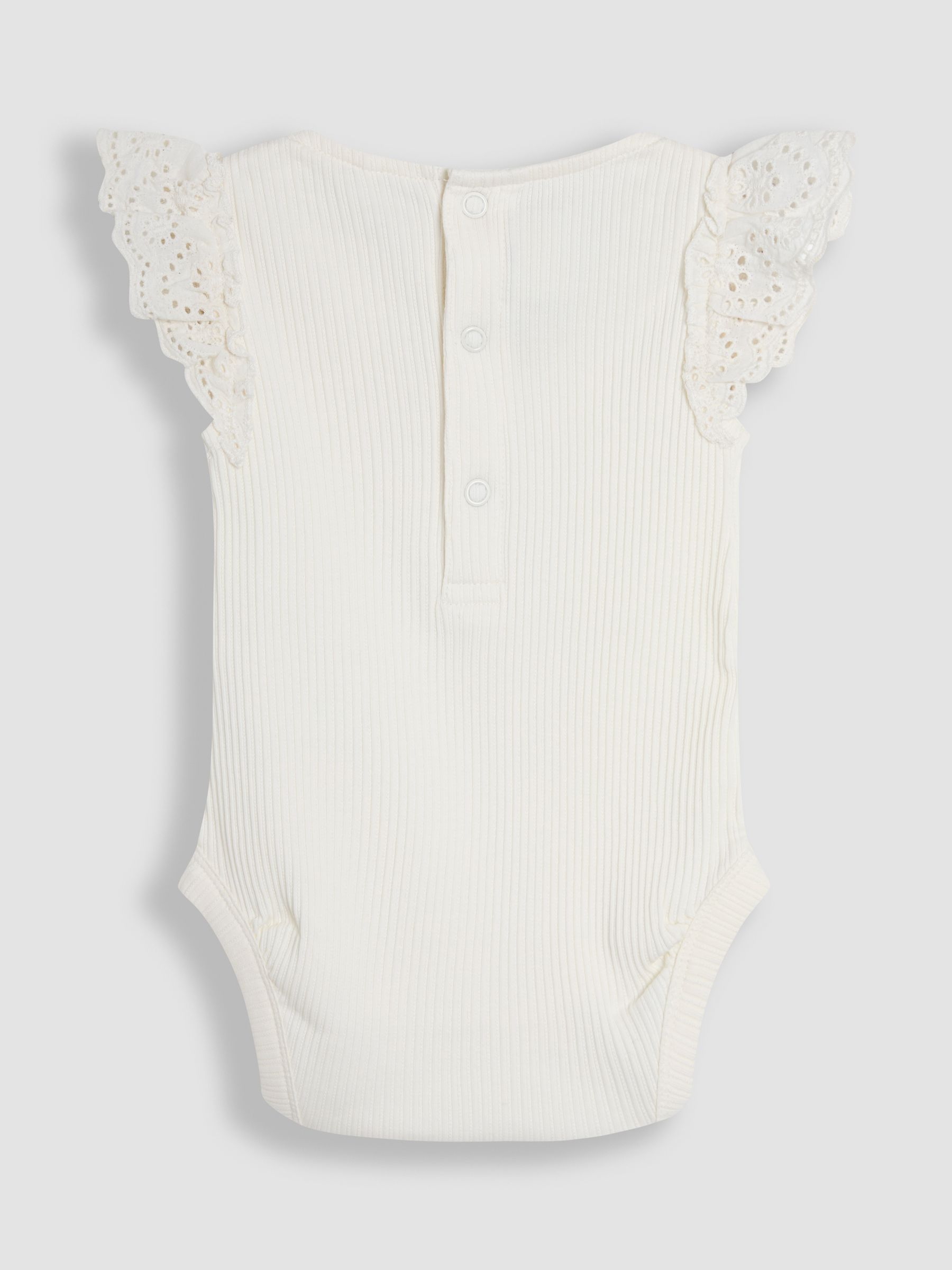 Cream Broderie Frill Shoulder Body - Image 2 of 3