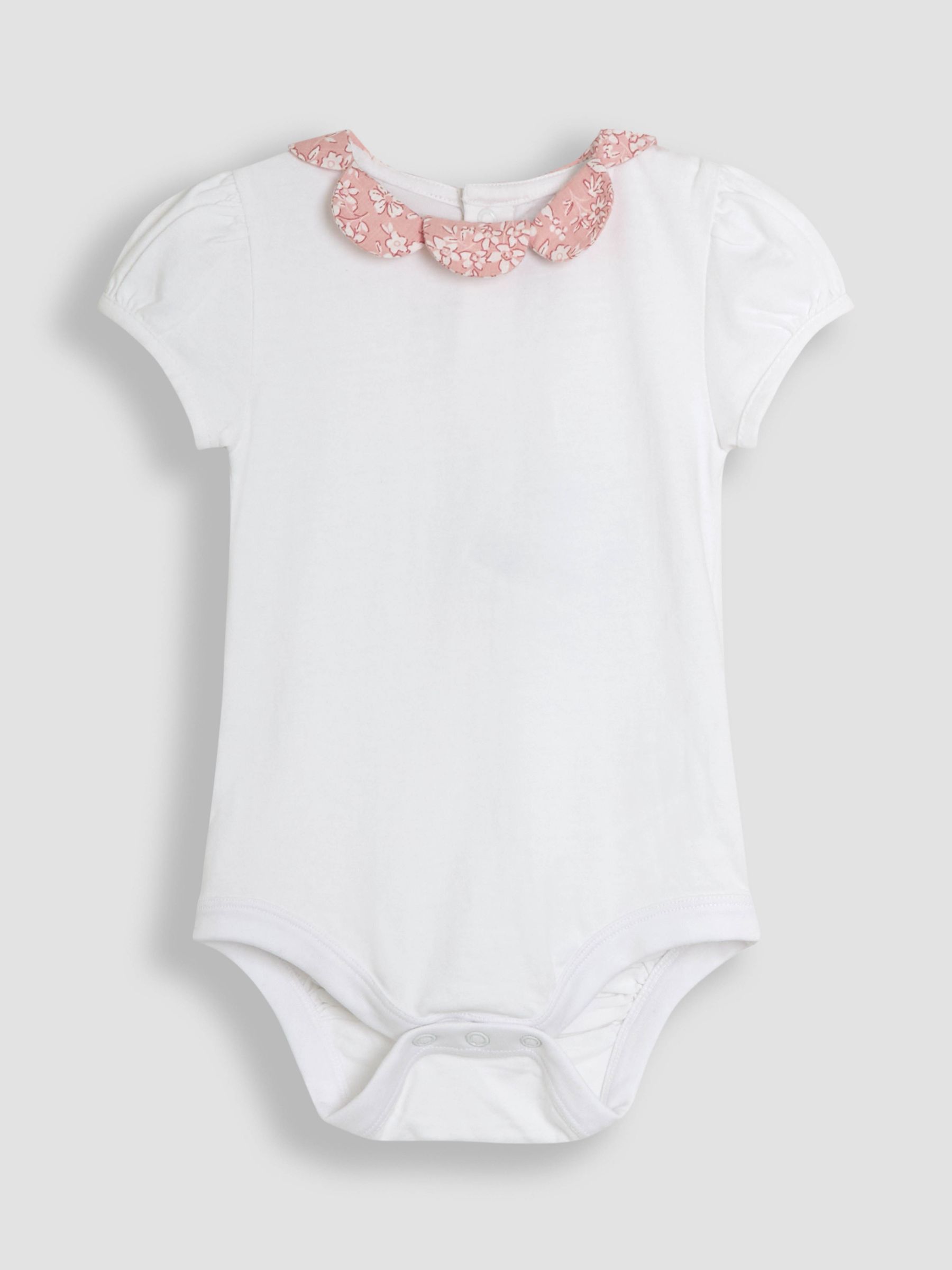 Pink Floral 2-Piece Collar Body & Bloomers Set - Image 2 of 7