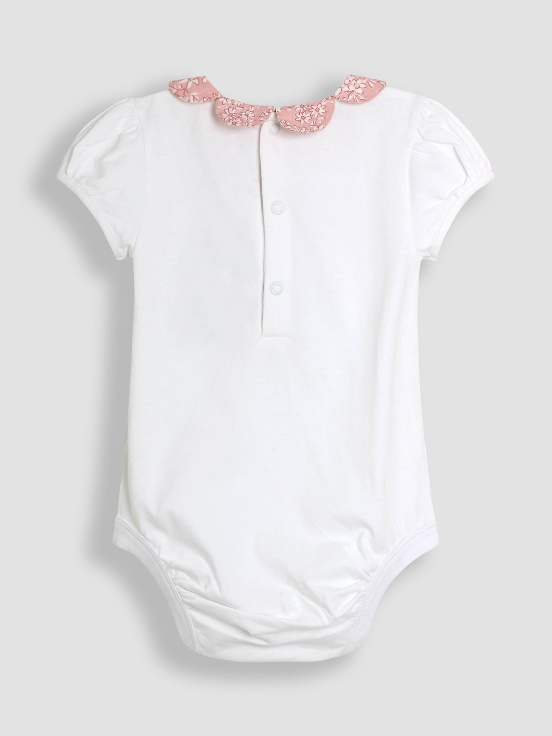 Pink Floral 2-Piece Collar Body & Bloomers Set - Image 4 of 7