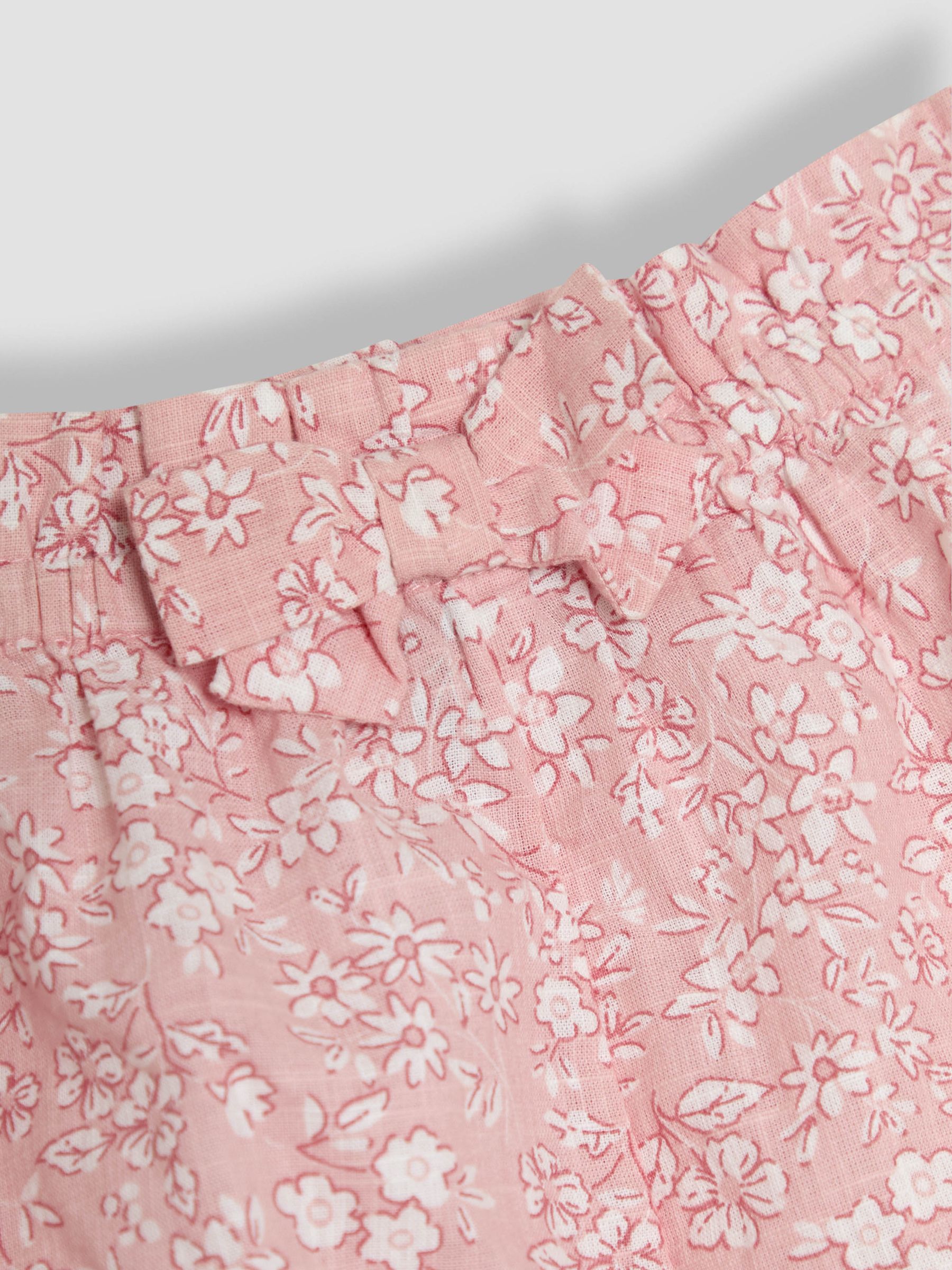 Pink Floral 2-Piece Collar Body & Bloomers Set - Image 6 of 7