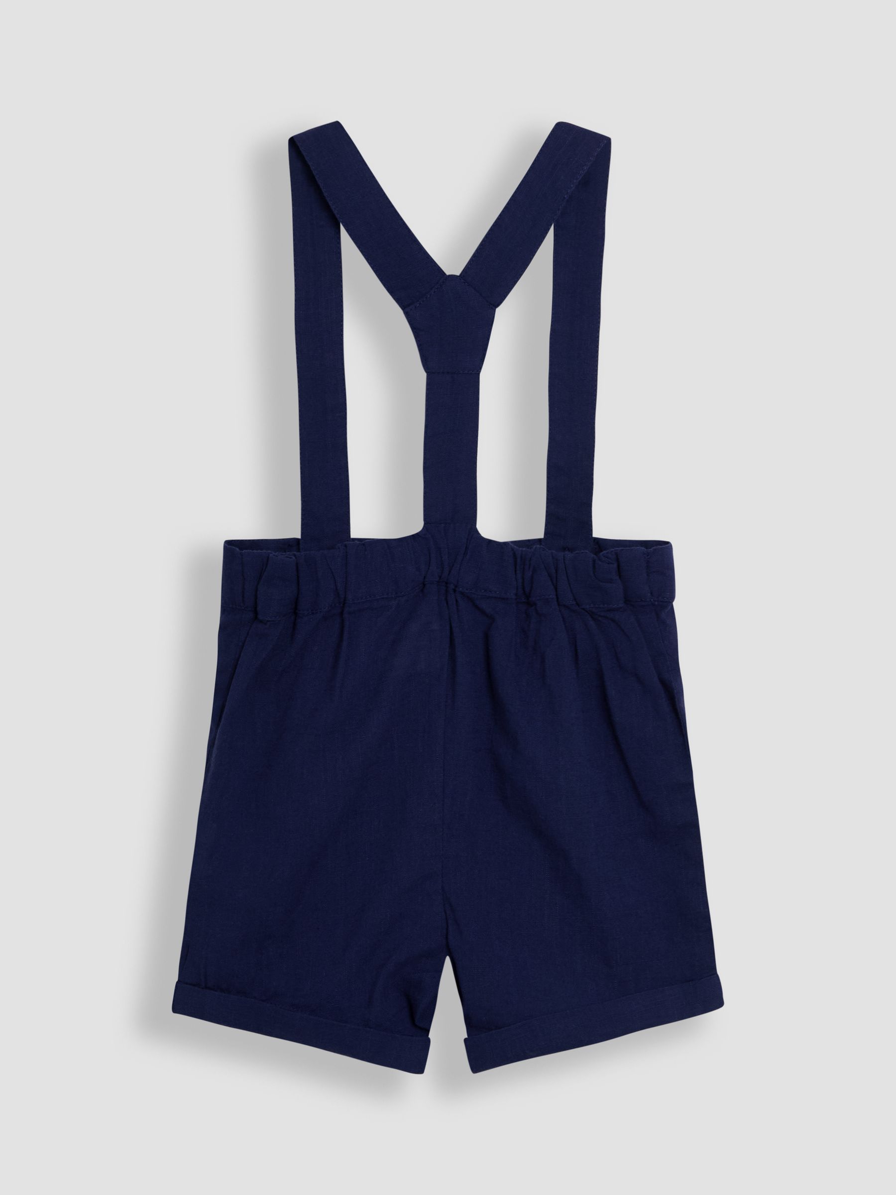 Blue 2-Piece Grandad Shirt & Shorts Set - Image 3 of 6