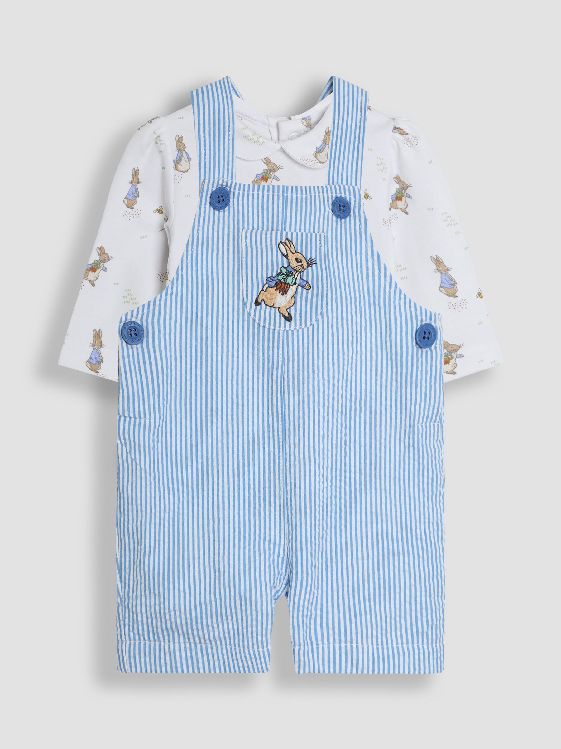 Blue Peter Rabbit™ 2-Piece Dungarees & Body Set - Image 1 of 6