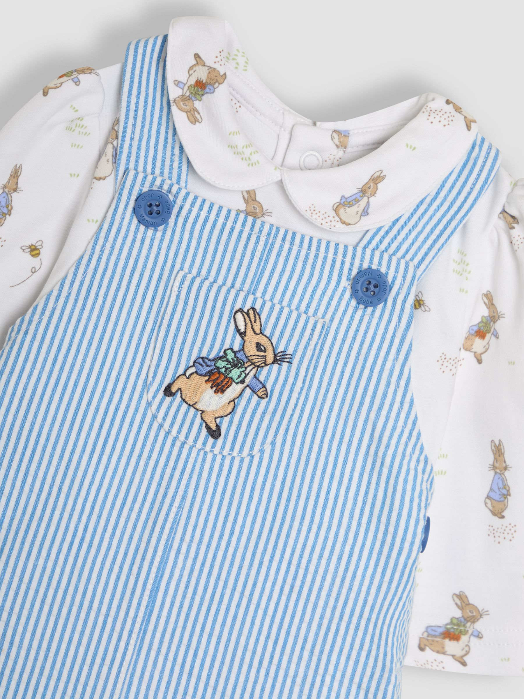 Blue Peter Rabbit™ 2-Piece Dungarees & Body Set - Image 2 of 6
