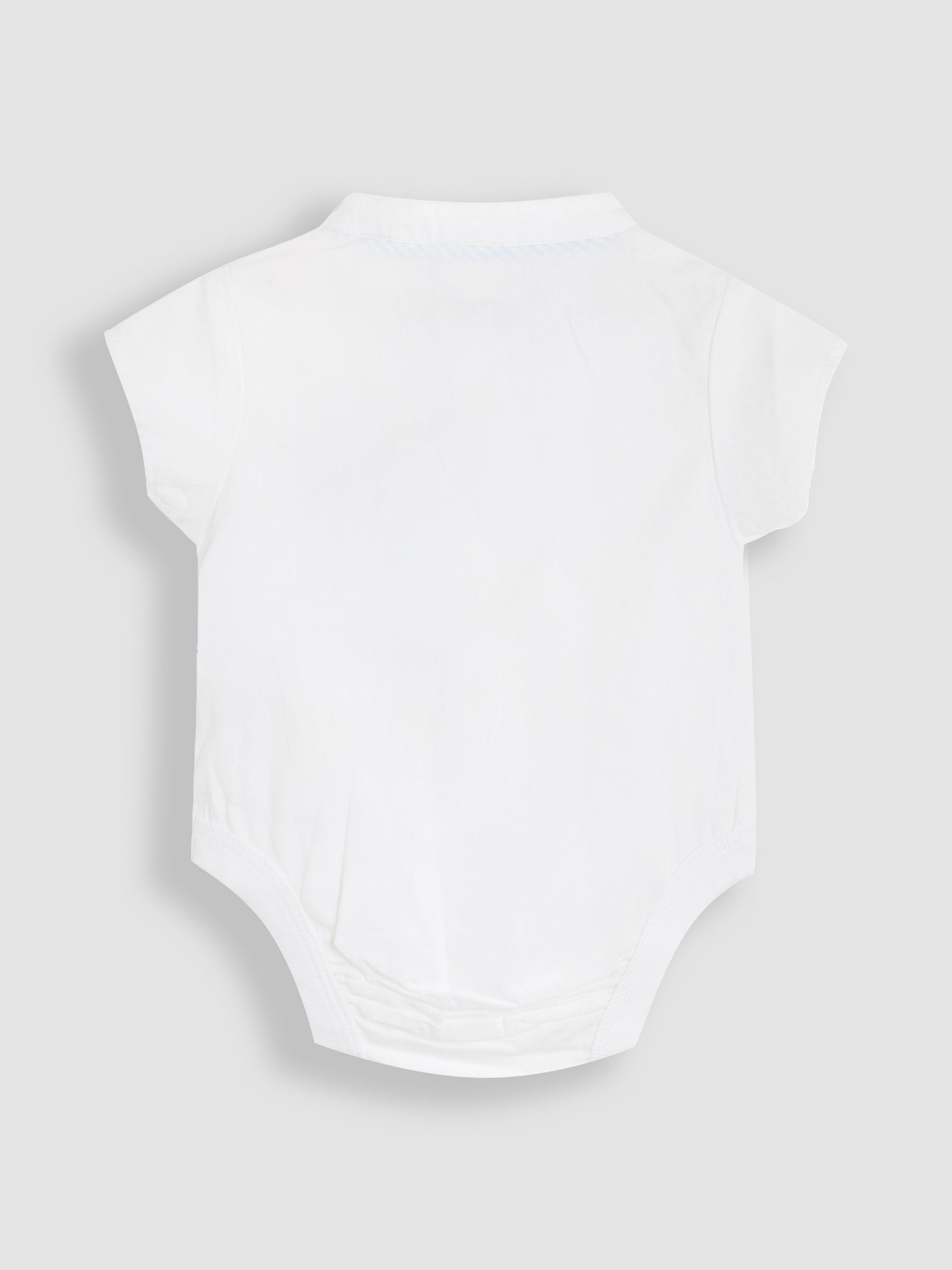 Blue 2-Piece Grandad Shirt & Shorts Set with Bow Tie - Image 8 of 9