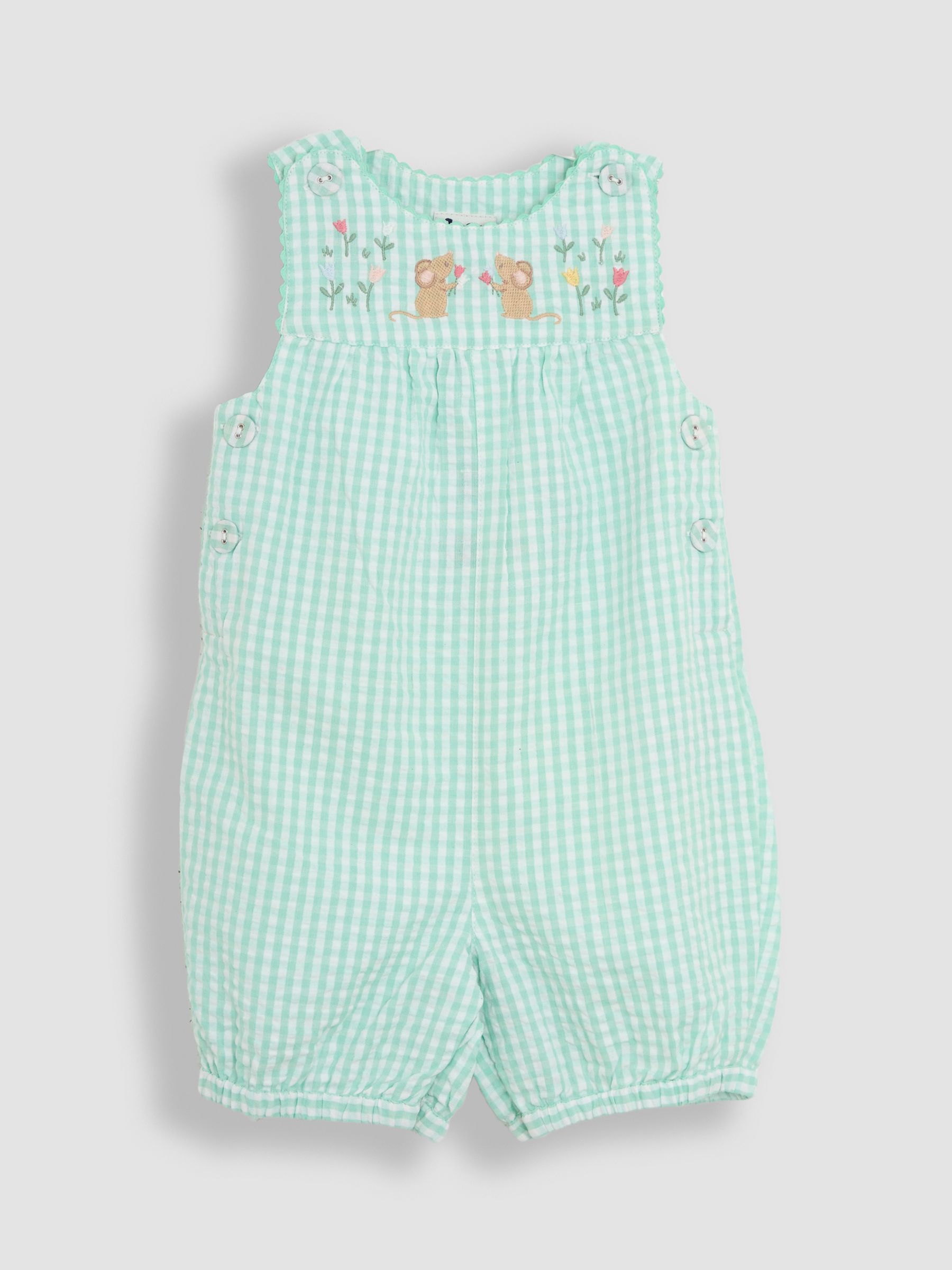 Green Mouse Appliqué Dungarees - Image 1 of 3
