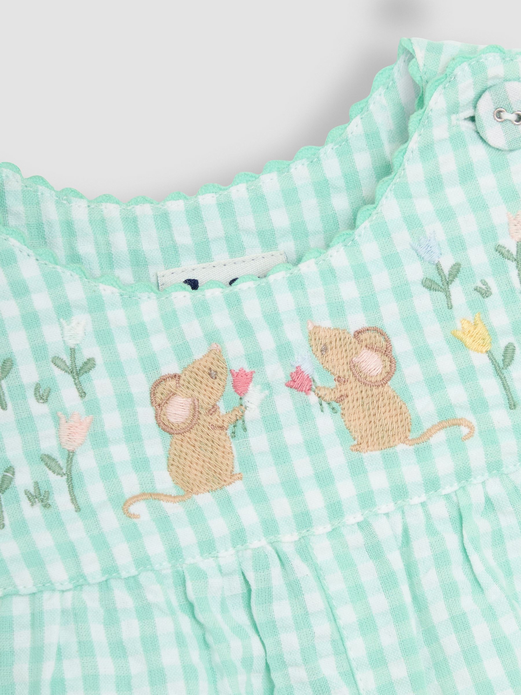 Green Mouse Appliqué Dungarees - Image 3 of 3