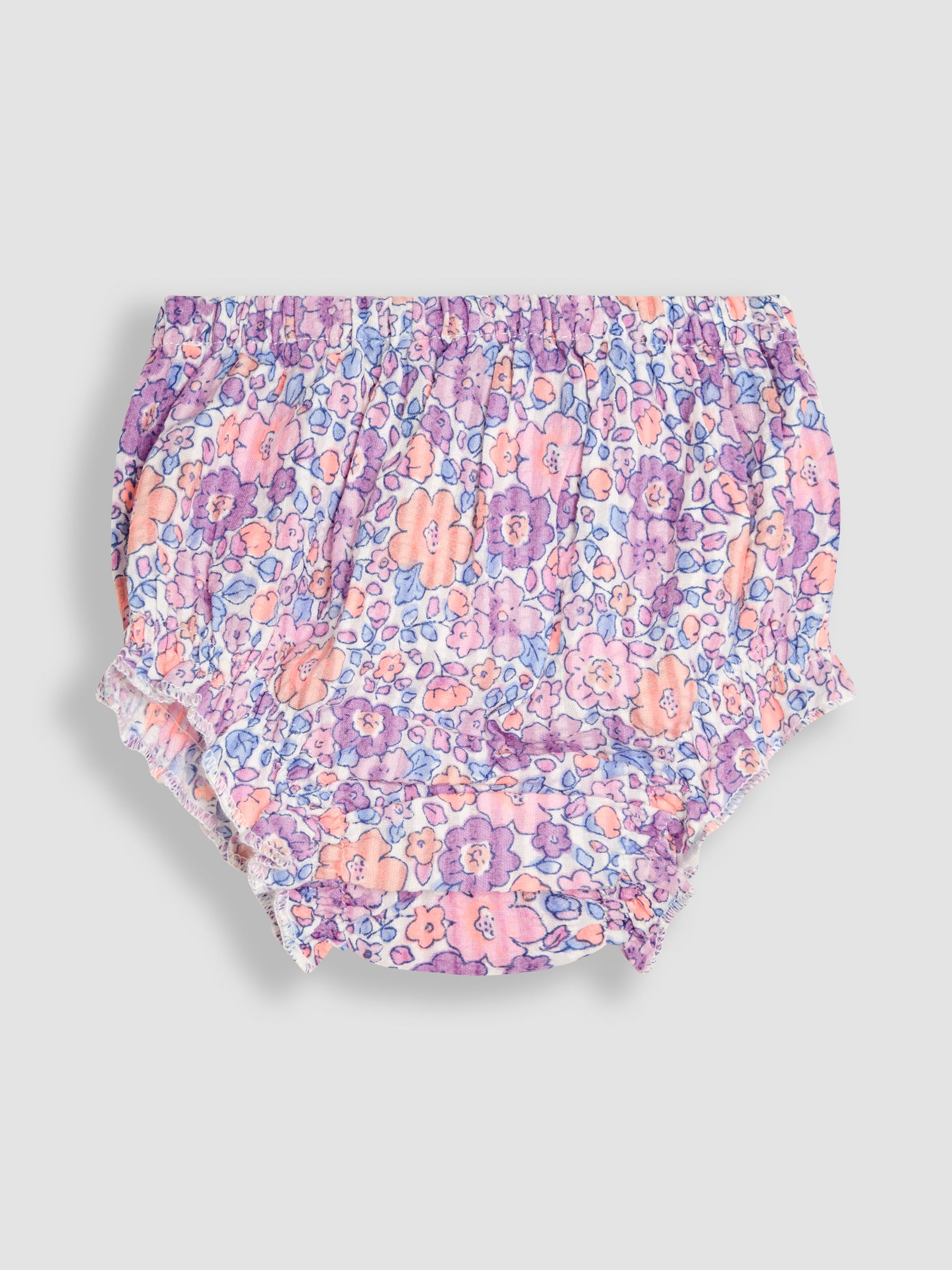 Lilac Purple Jungle Floral Sailor Front Baby Dress - Image 4 of 5