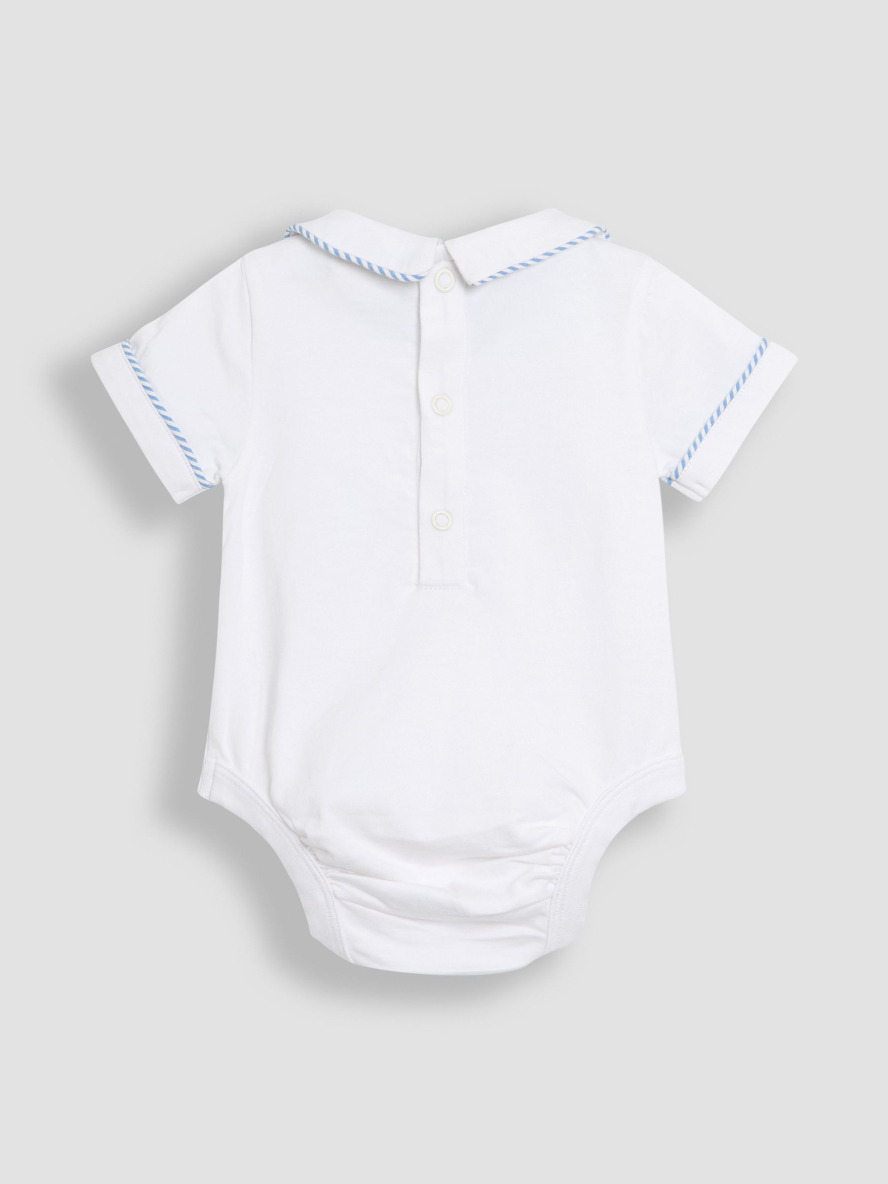 Blue 2-Piece Classic Body & Stripe Shorts Set - Image 3 of 6