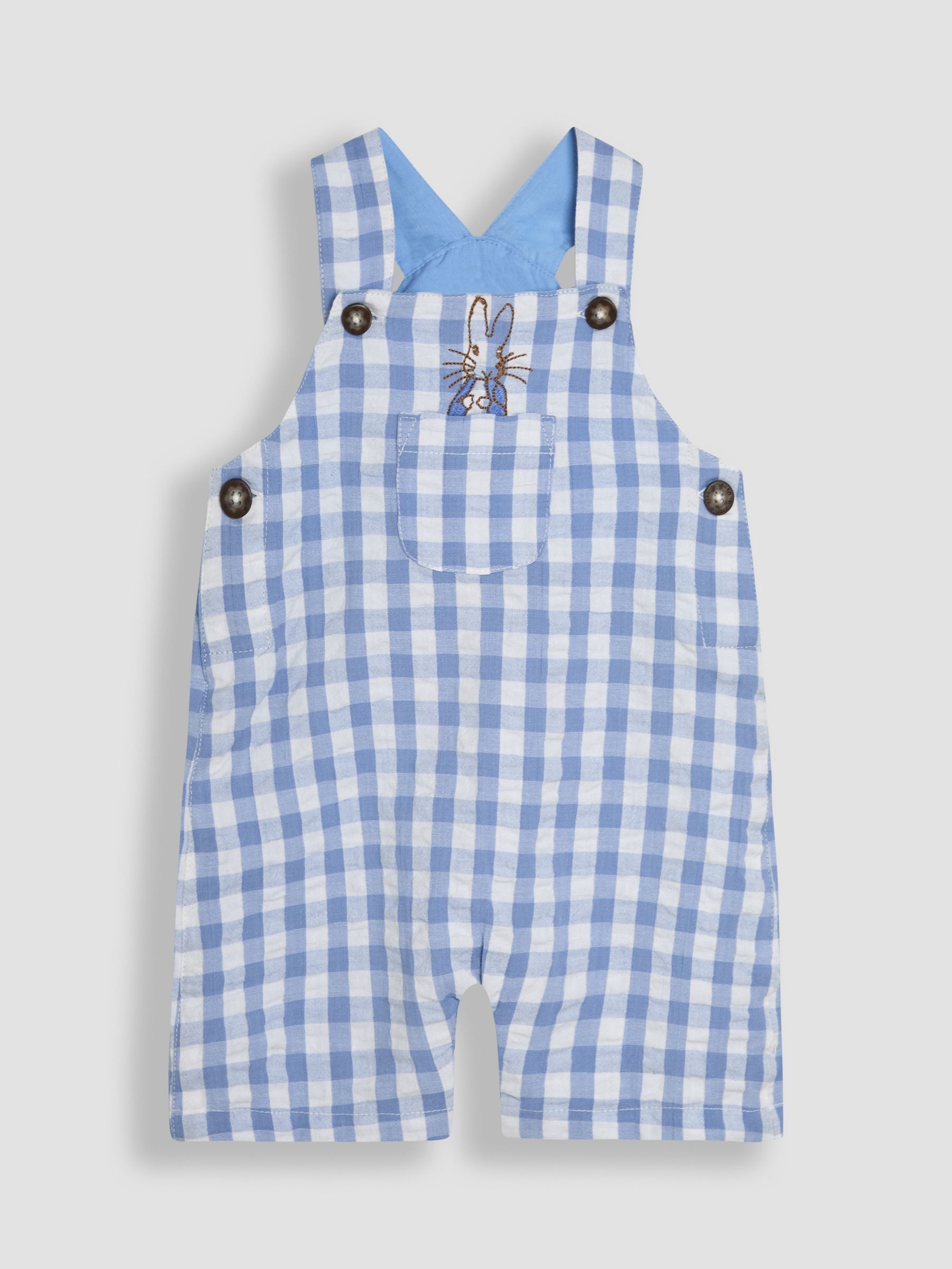 Blue 2-Piece Peter Rabbit™ Gingham Dungarees & Body Set - Image 2 of 9