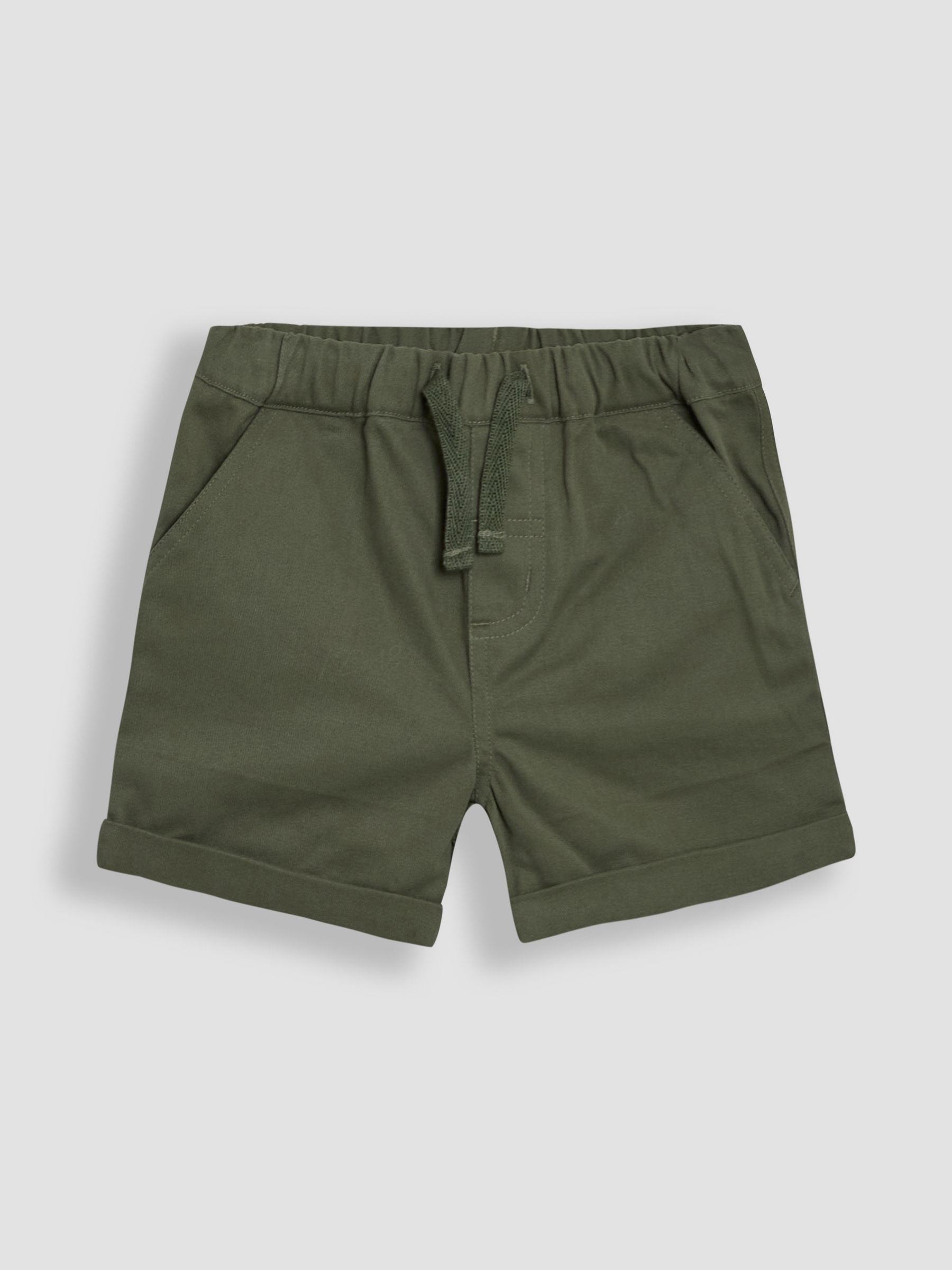 Khaki Dino Stamp 2-Piece Printed Shirt & Twill Shorts Set - Image 4 of 6