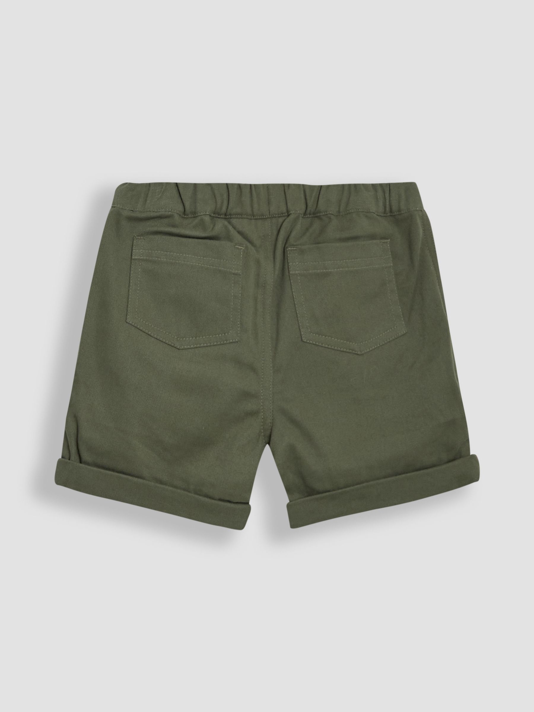 Khaki Dino Stamp 2-Piece Printed Shirt & Twill Shorts Set - Image 5 of 6