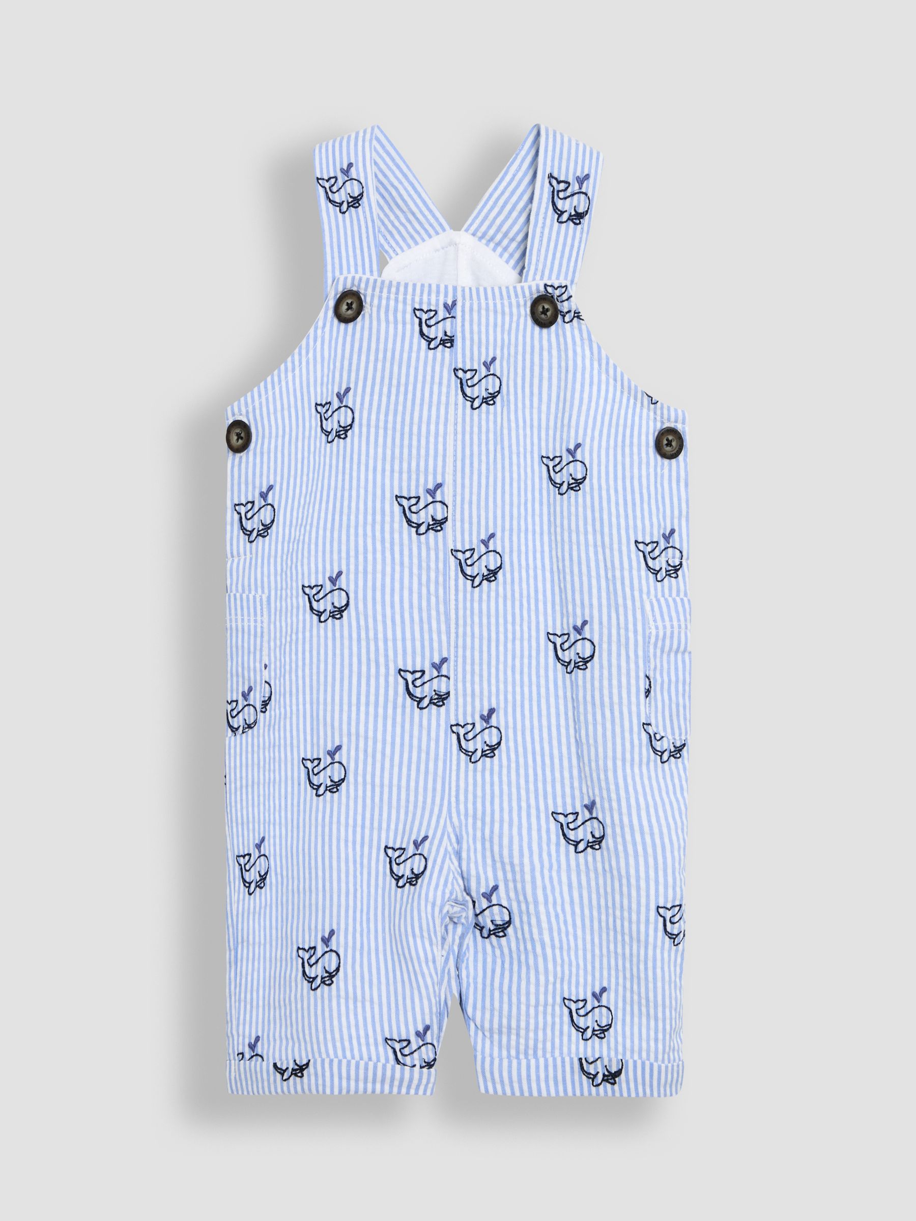 Blue 2-Piece Whale Dungarees & T-Shirt Set - Image 2 of 7