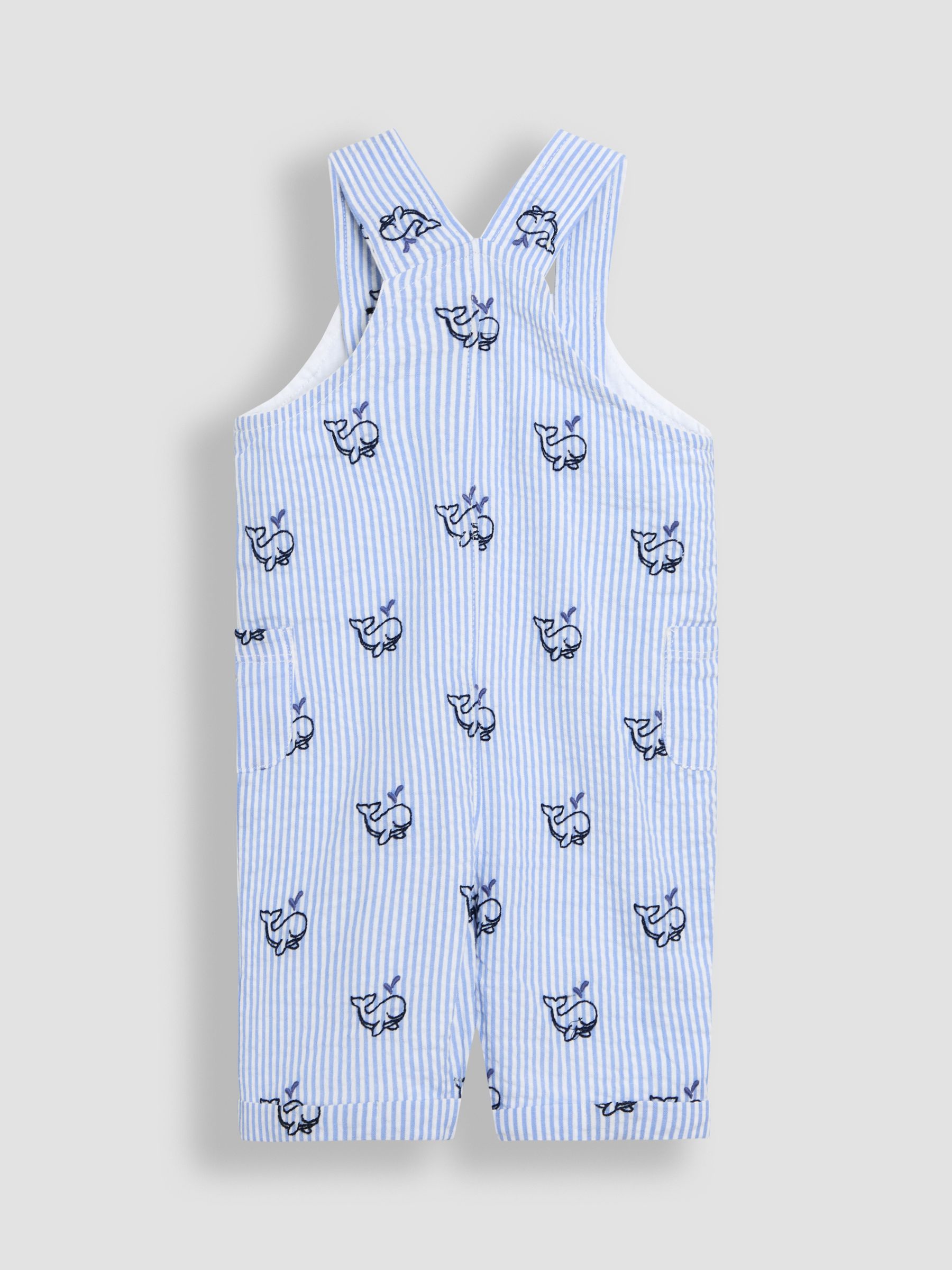 Blue 2-Piece Whale Dungarees & T-Shirt Set - Image 3 of 7