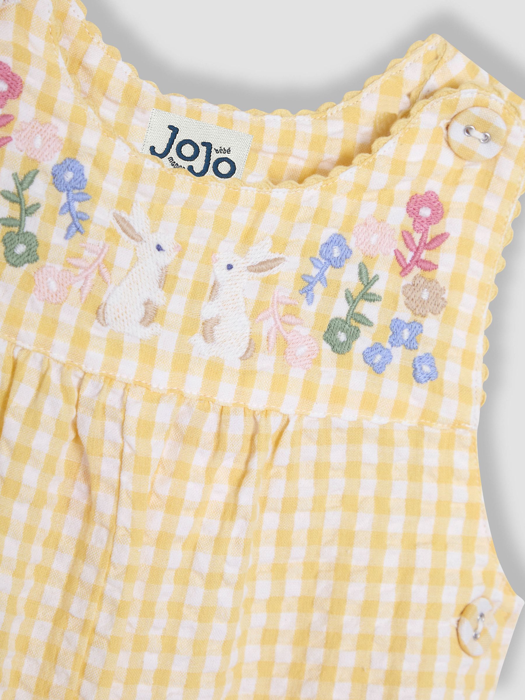 Yellow Bunny Appliqué Dungarees - Image 2 of 3