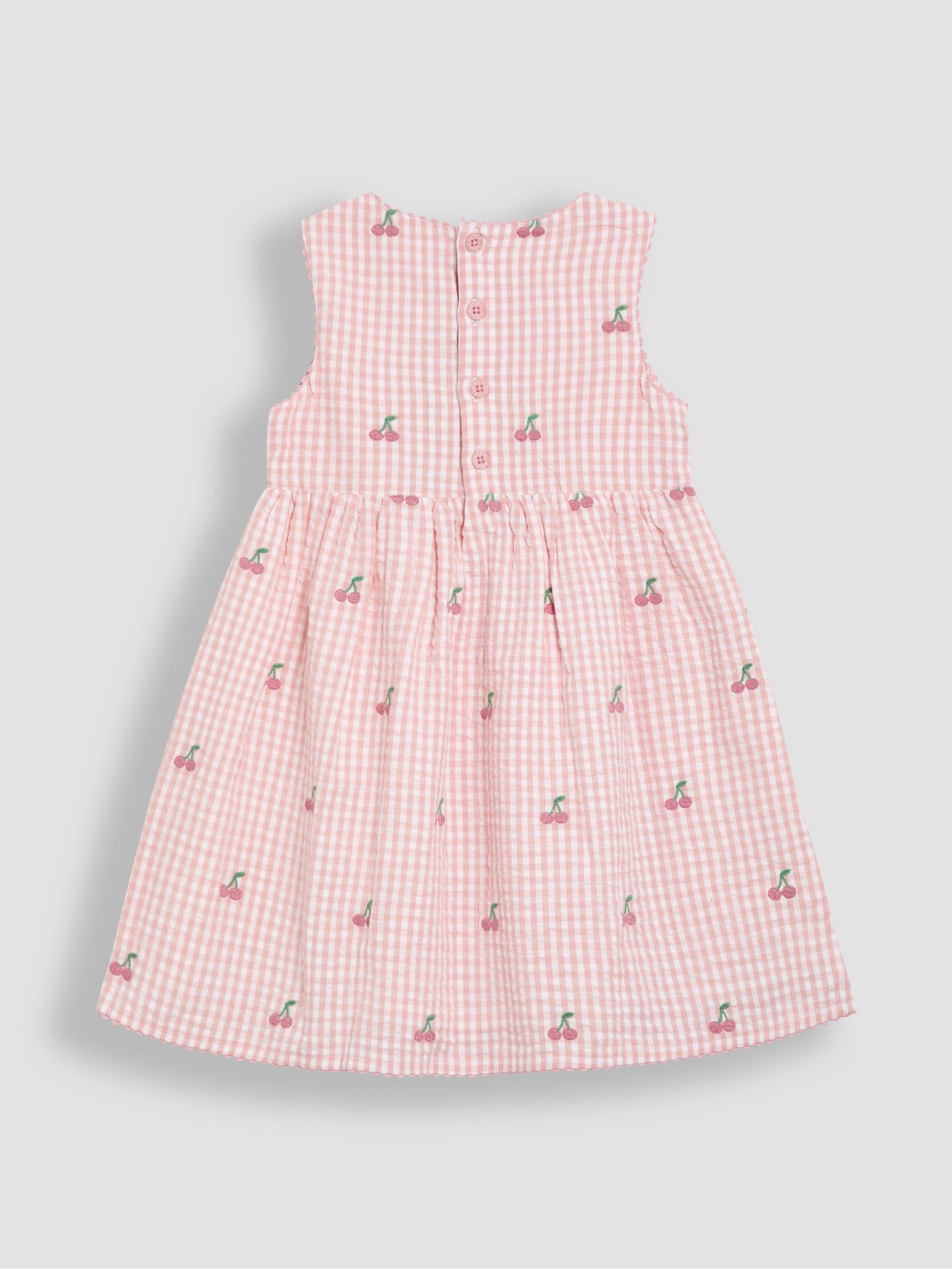 Pink Cherry Embroidered Summer Dress - Image 3 of 3