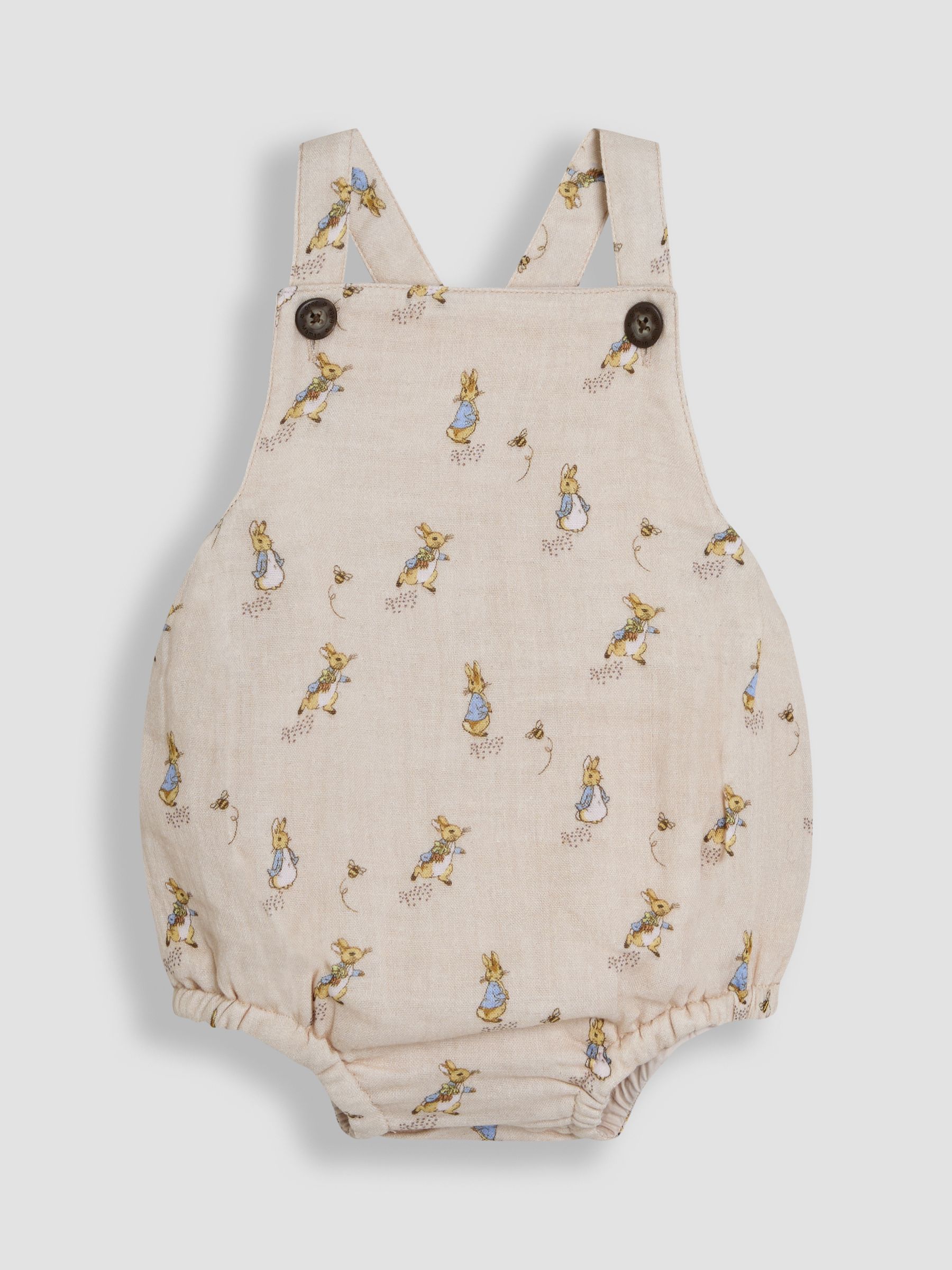 Natural 2-Piece Peter Rabbit™ Dungarees & Body Set - Image 3 of 9