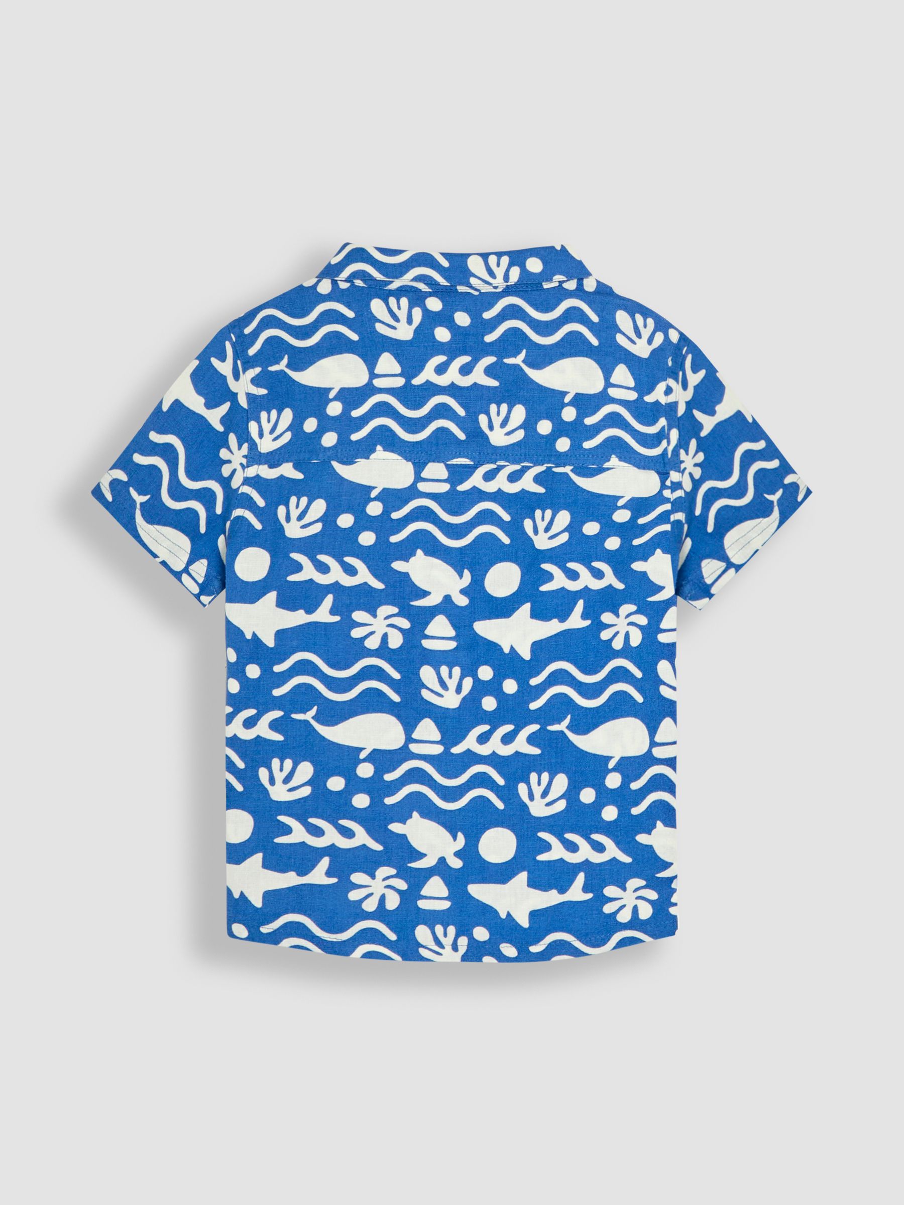 Cobalt Ocean Printed Shirt & Shorts Set 2 Piece - Image 3 of 7