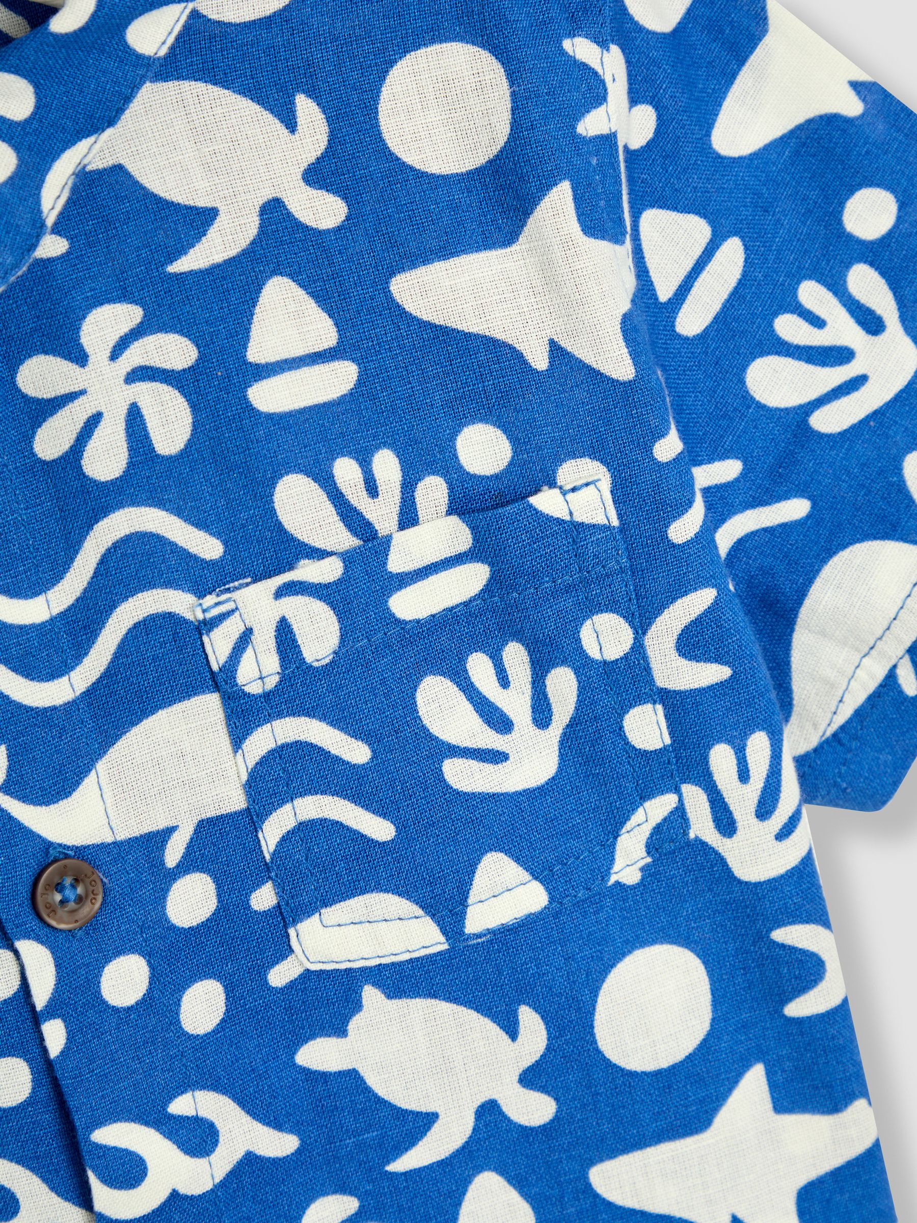 Cobalt Ocean Printed Shirt & Shorts Set 2 Piece - Image 6 of 7