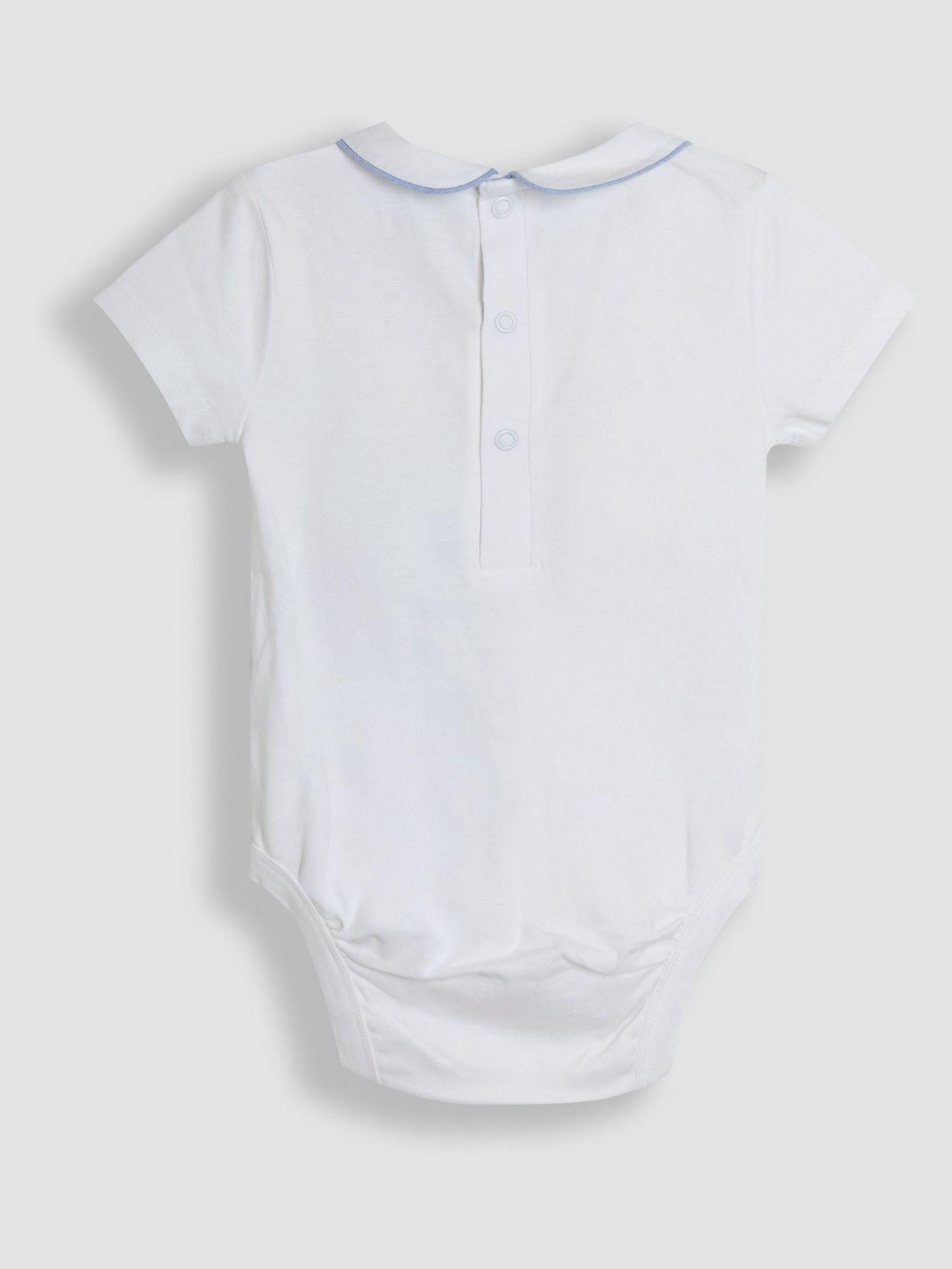 Navy 2-Piece Anchor Print Dungarees & Body Set - Image 5 of 6