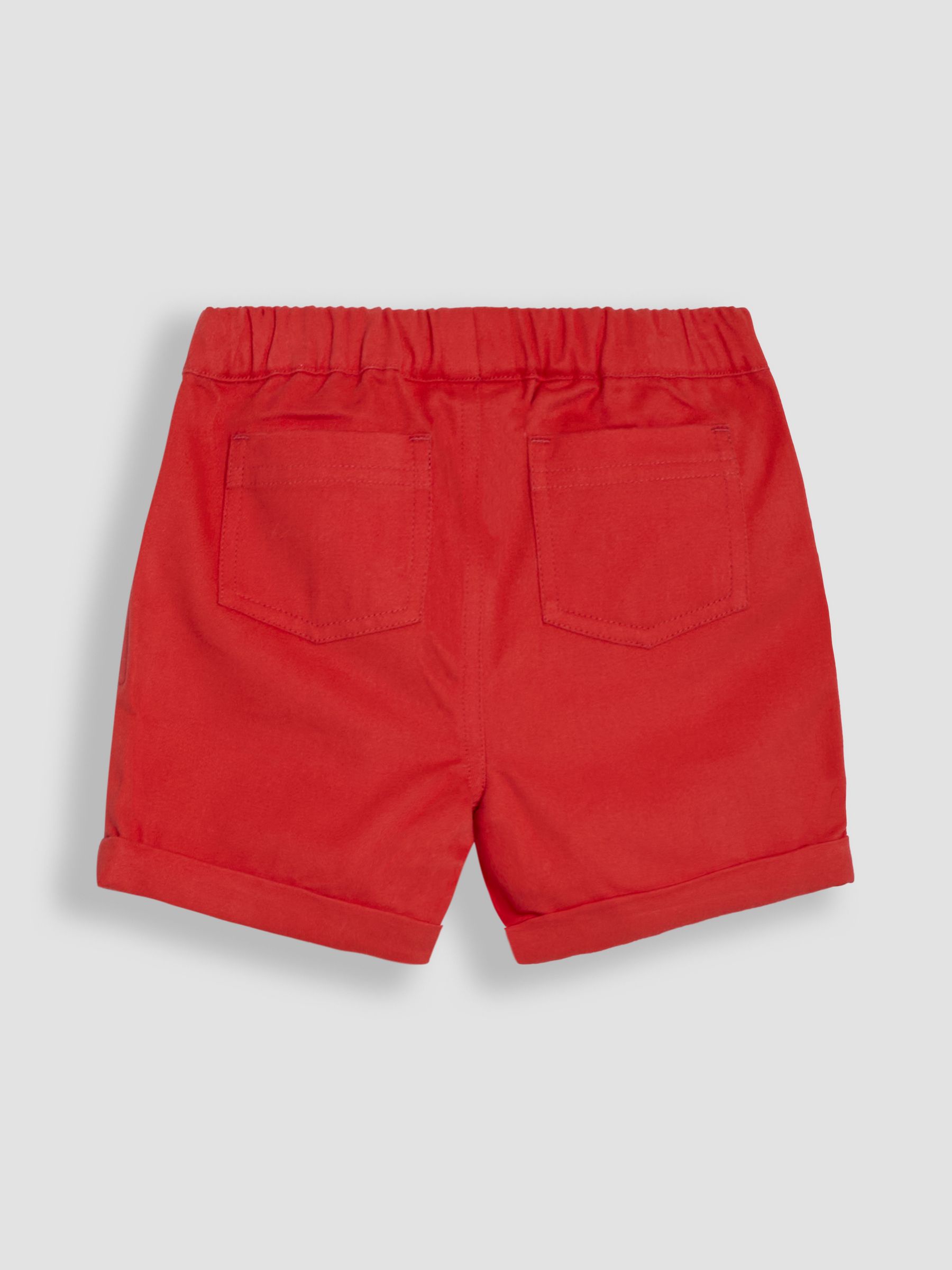 Red Seaside 2-Piece Printed Shirt & Twill Shorts Set - Image 6 of 6