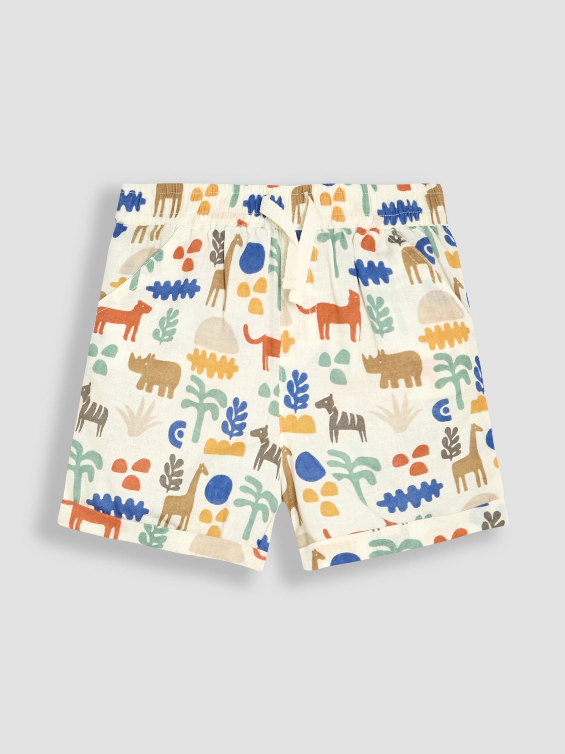 Ecru Safari Printed Shirt & Shorts Set 2 Piece - Image 4 of 7