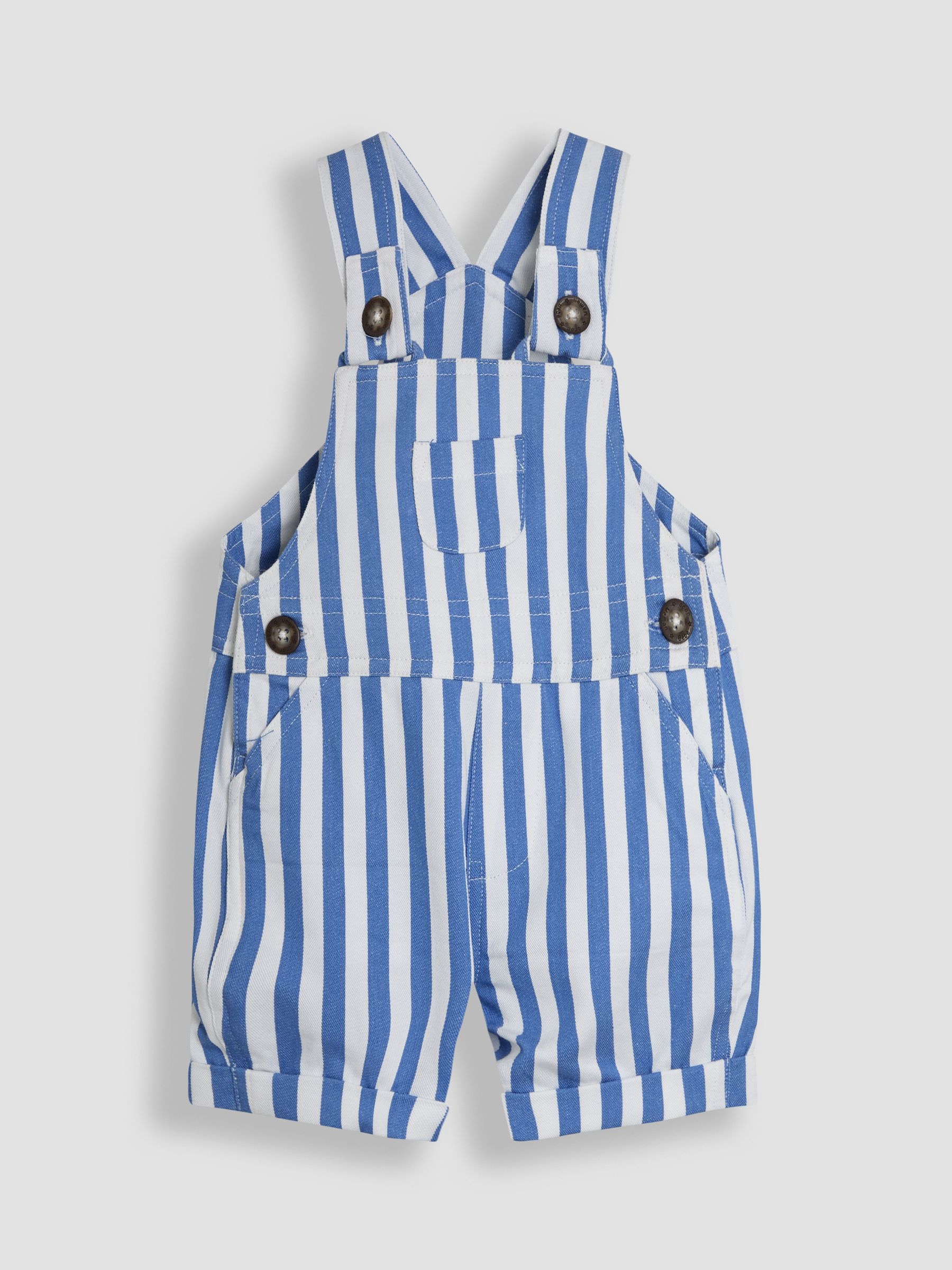 Blue 2-Piece Stripe Dungarees & T-Shirt Set - Image 2 of 6