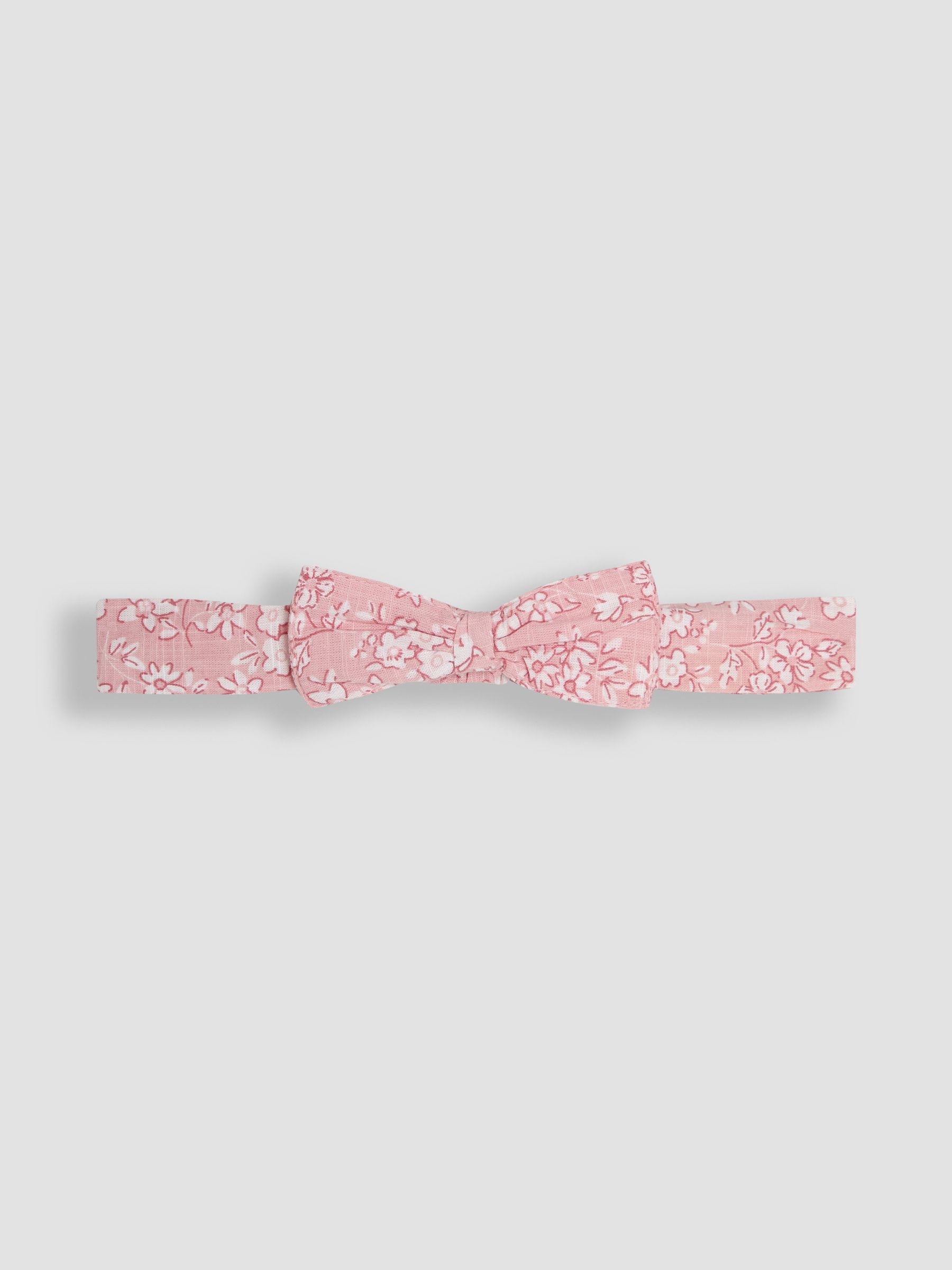 Pink Floral Smocked Bodice Romper & Headband - Image 5 of 5