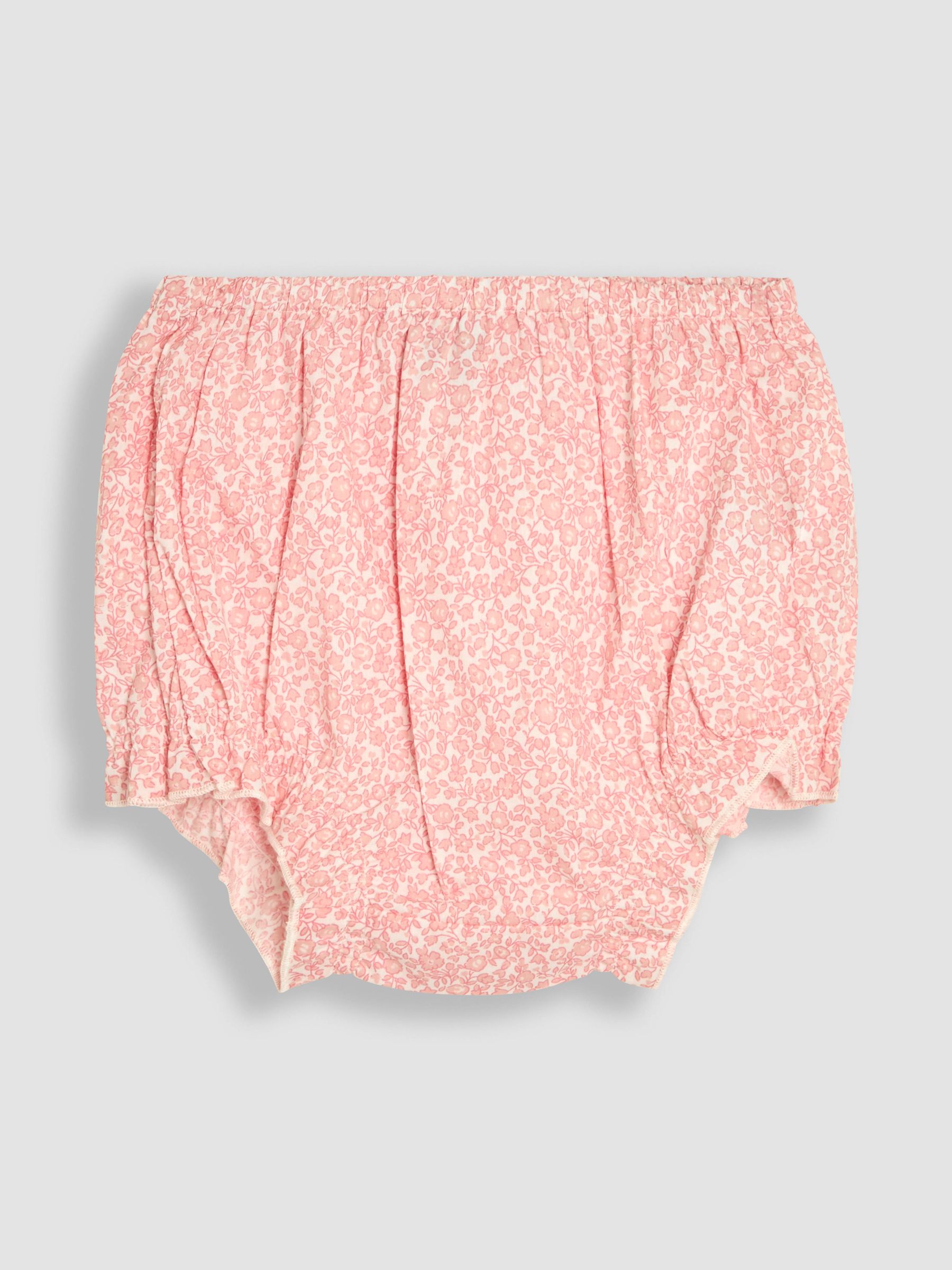 Pink Floral Smocked Summer Dress - Image 4 of 6