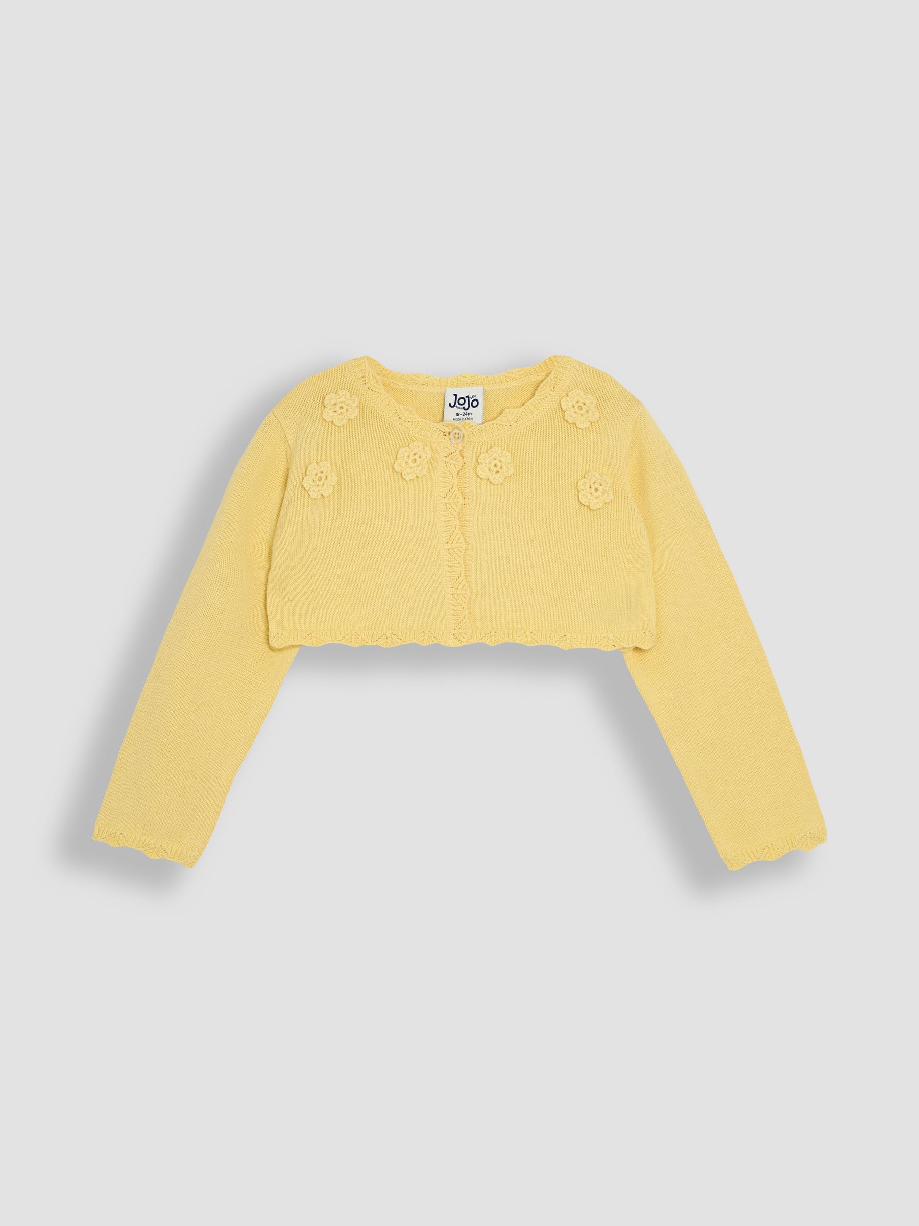 Yellow Floral Bolero Cardigan - Image 1 of 3