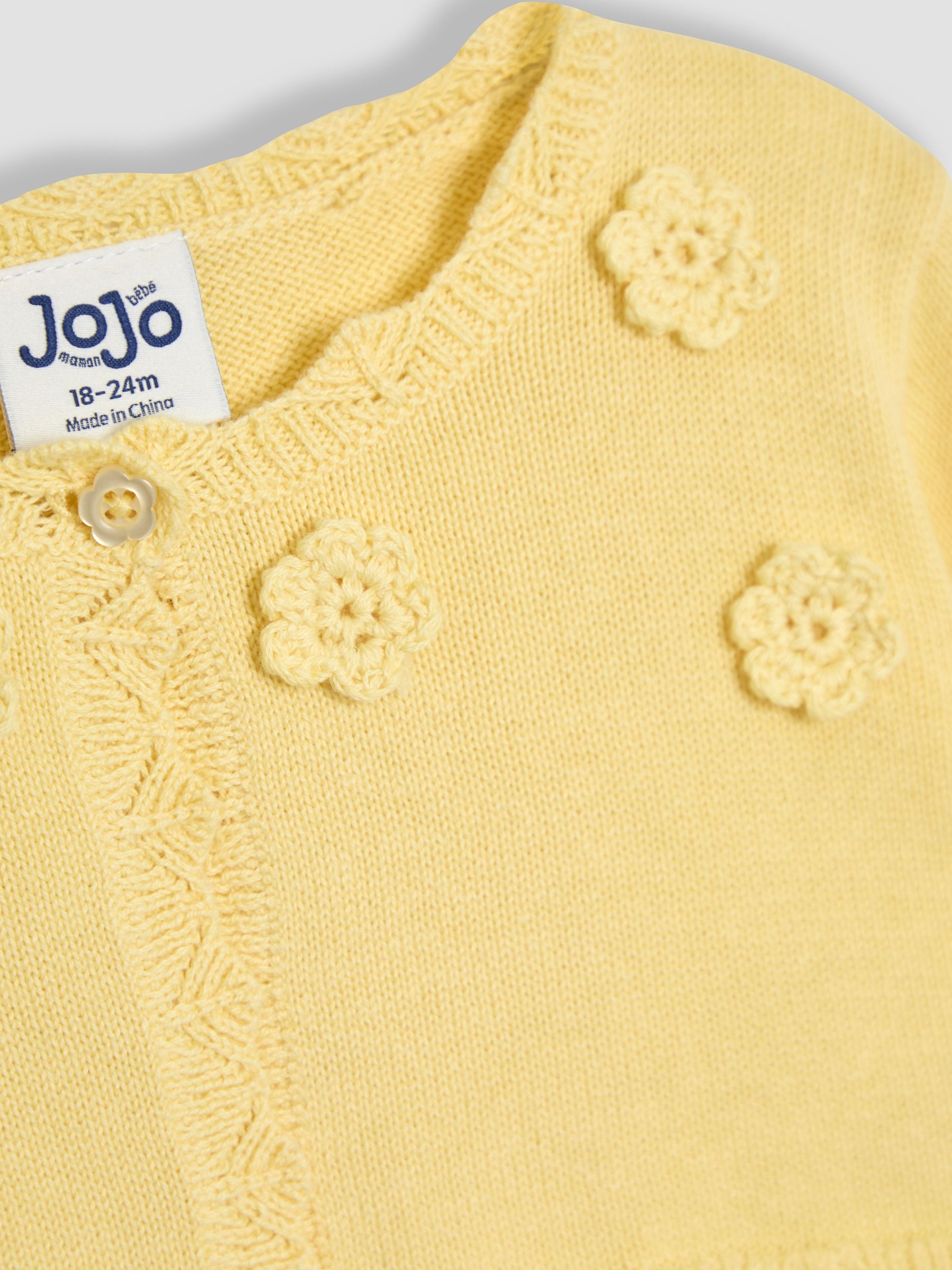 Yellow Floral Bolero Cardigan - Image 3 of 3