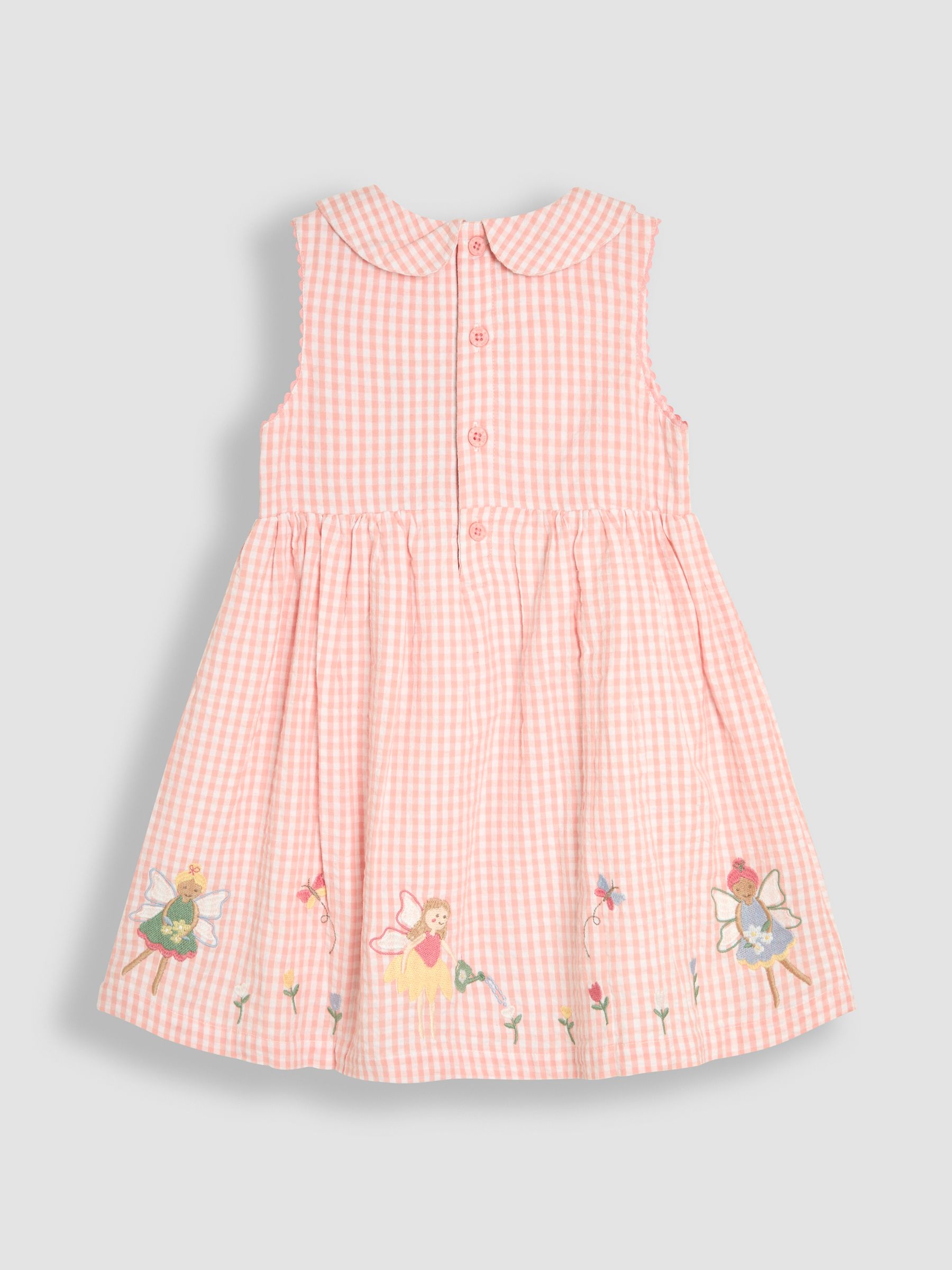 Pink Fairy Appliqué Gingham Summer Dress - Image 2 of 3