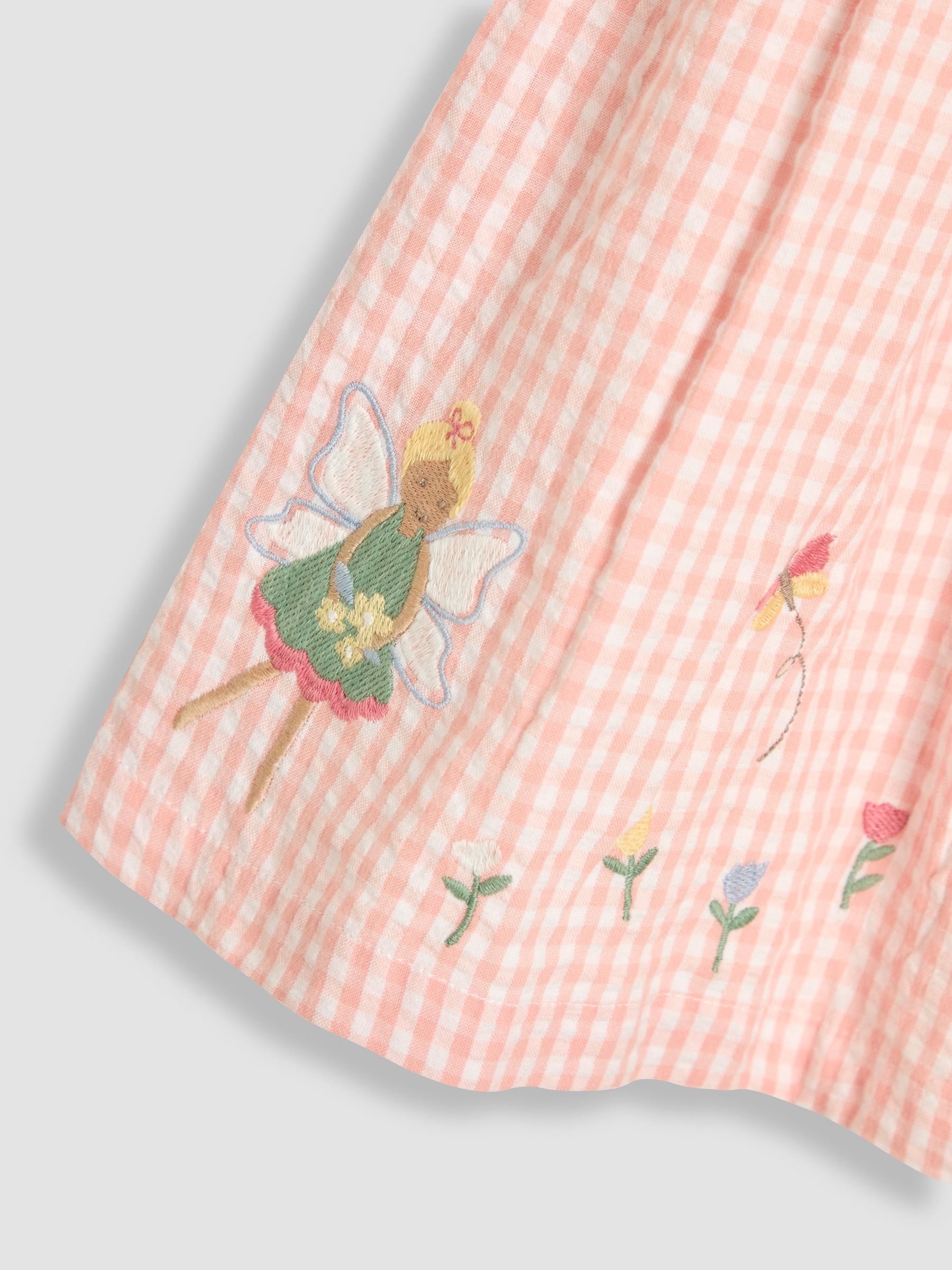 Pink Fairy Appliqué Gingham Summer Dress - Image 3 of 3