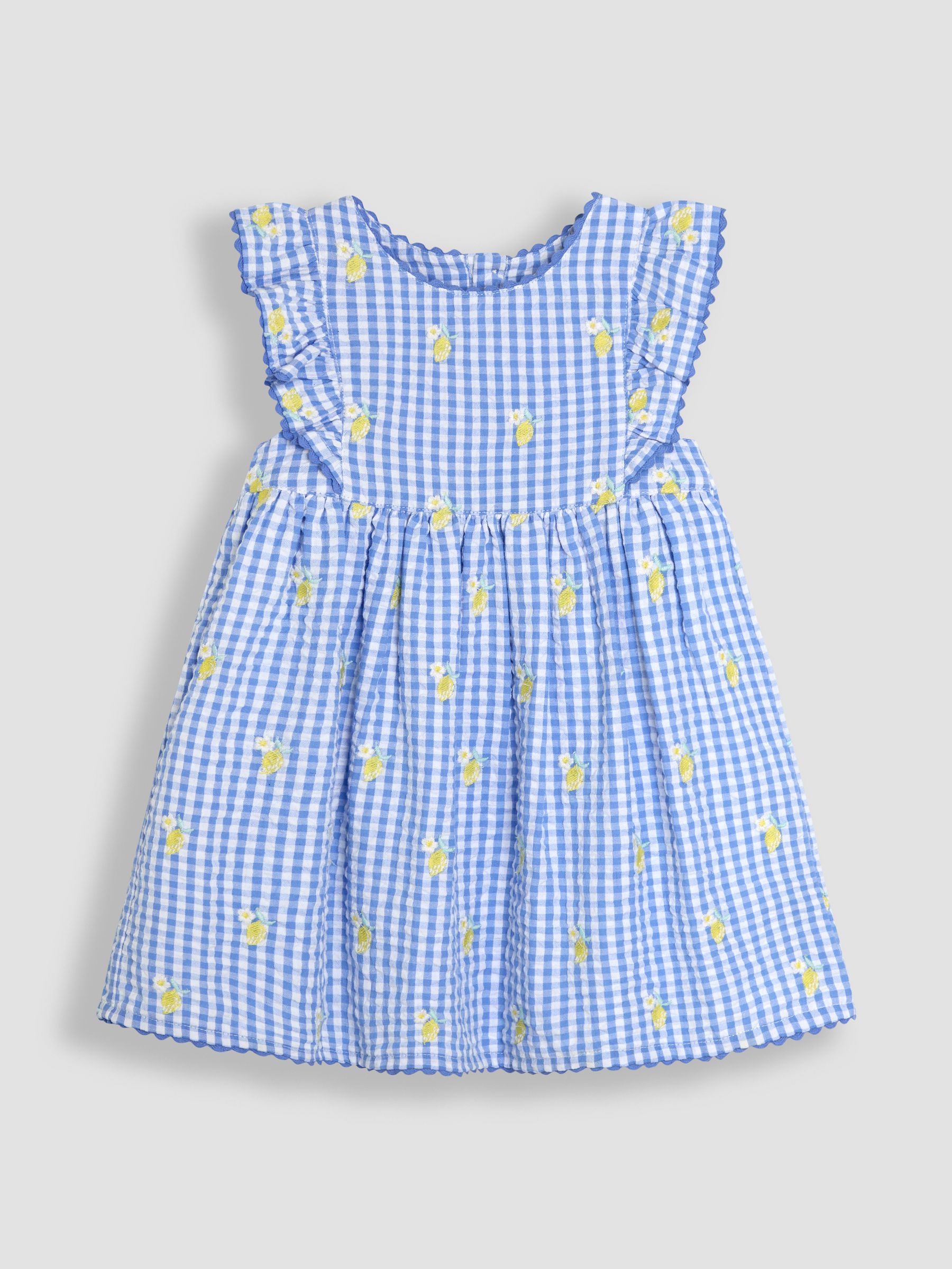 Blue Lemon Embroidered Pretty Summer Dress | JoJo Maman Bb USA