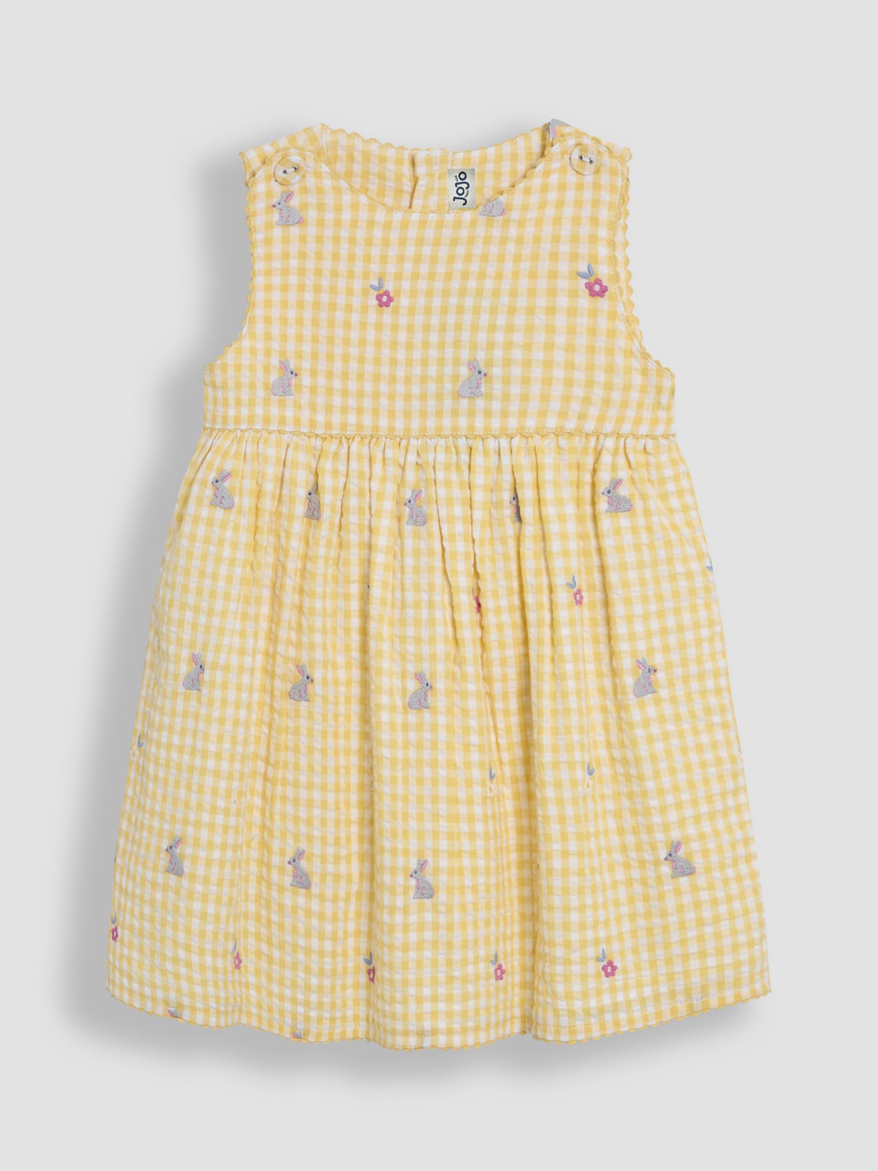 Yellow Bunny Embroidered Summer Dress - Image 1 of 3