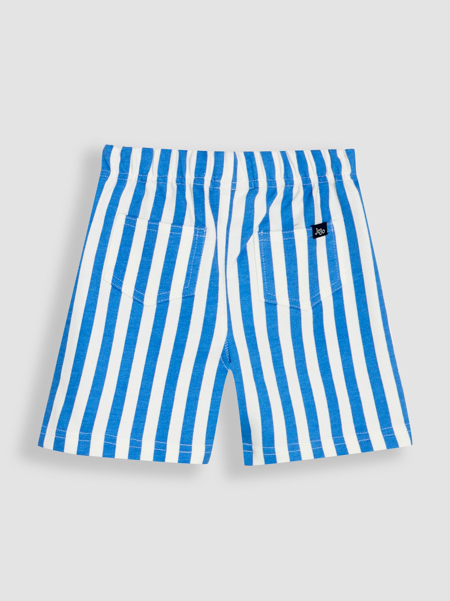 Stone 100% Cotton T-Shirt and Stripe Shorts Set 2 Piece - Image 5 of 6