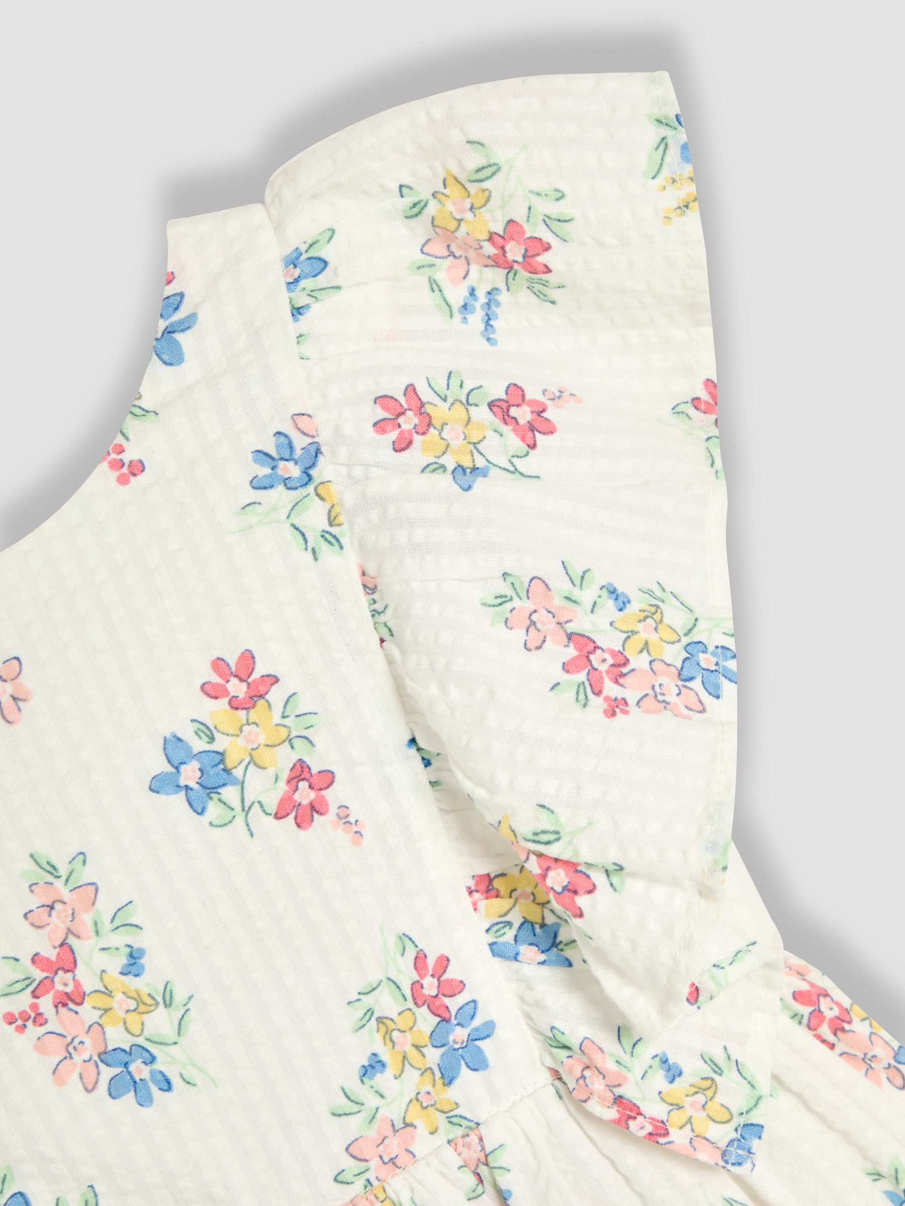 White Frill Back Summer 100% Cotton Dress - Image 3 of 3