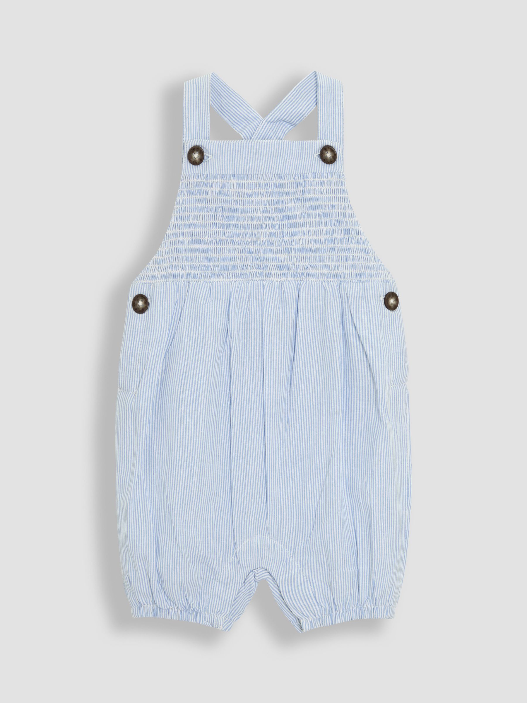 Blue 2-Piece Smocked Dungarees & Body Set - Image 2 of 8