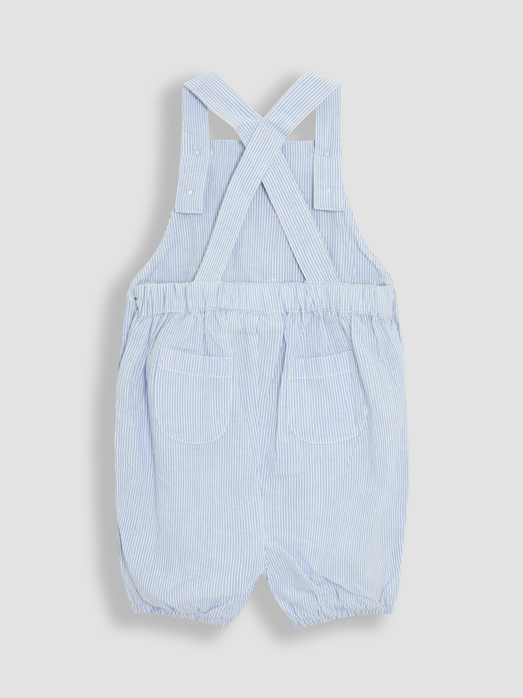 Blue 2-Piece Smocked Dungarees & Body Set - Image 3 of 8