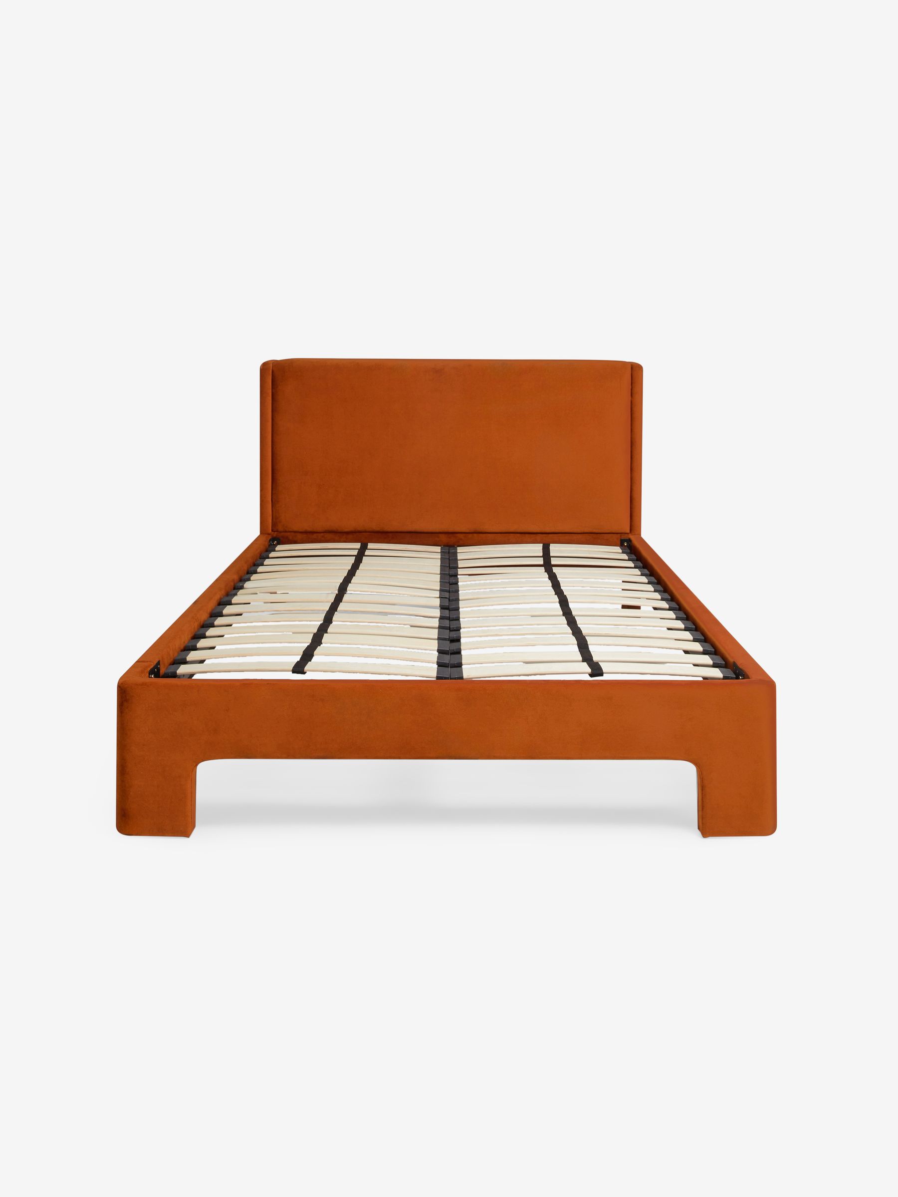 Leonora Bed Bed in Velvet Cinnamon Orange - Image 5 of 5