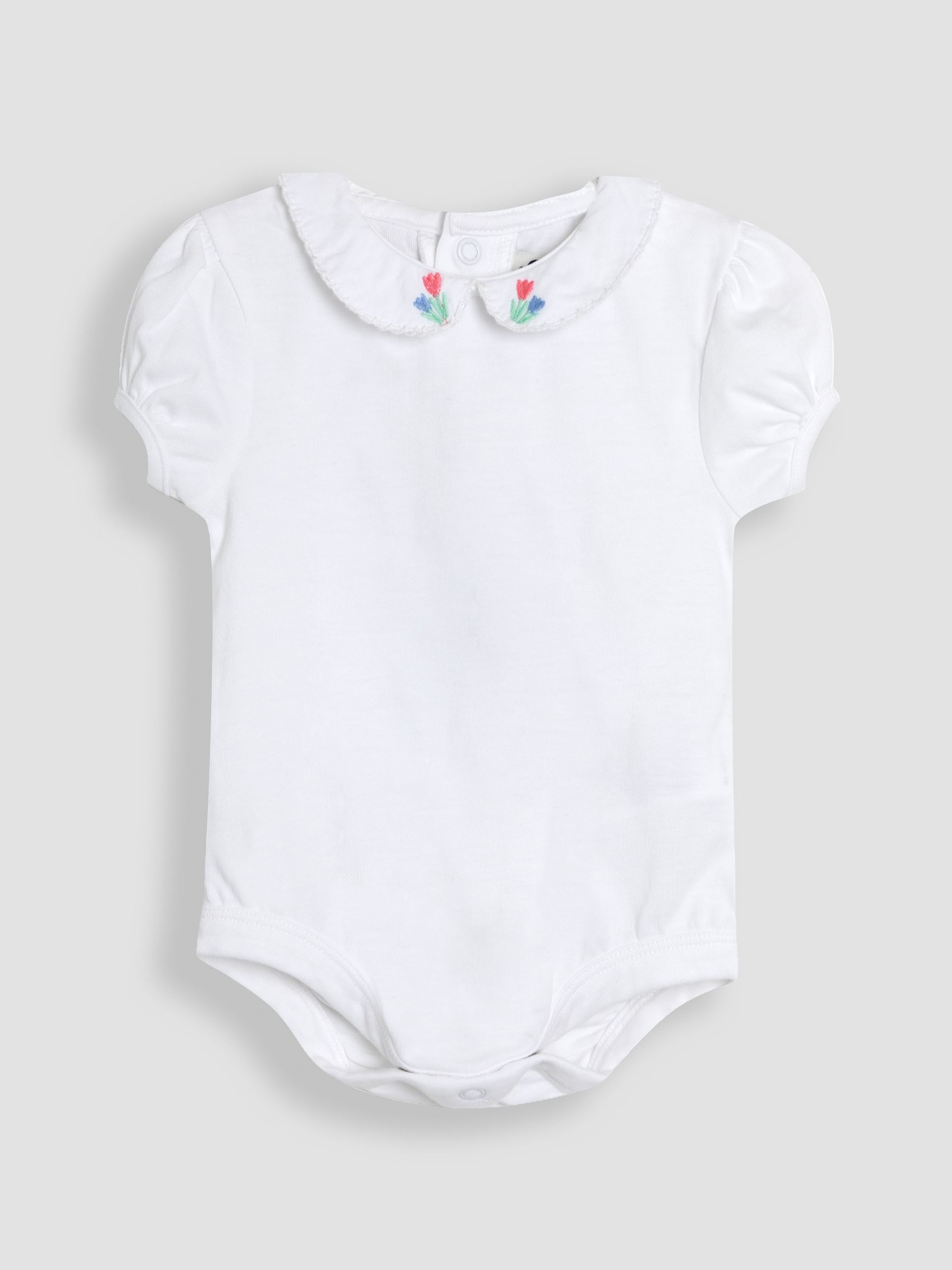 Pink Duck Embroidered Dungarees & Body Set 2 Piece - Image 4 of 5