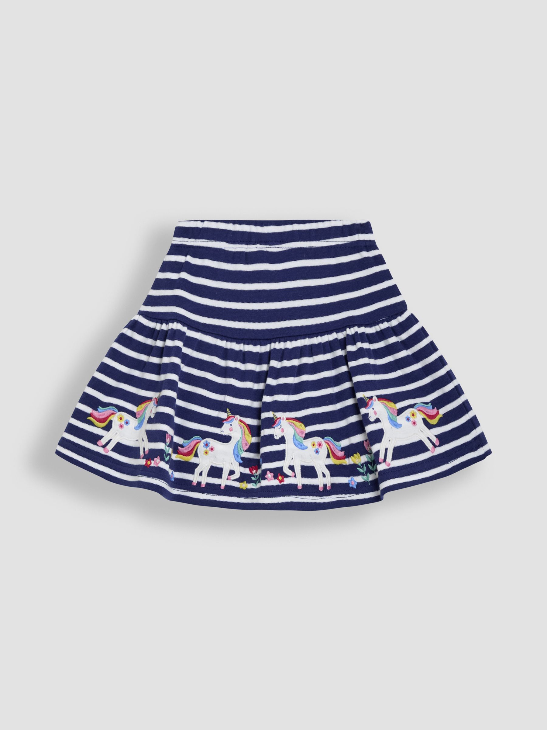 Navy Blue Unicorn Appliqué Skort - Image 3 of 3