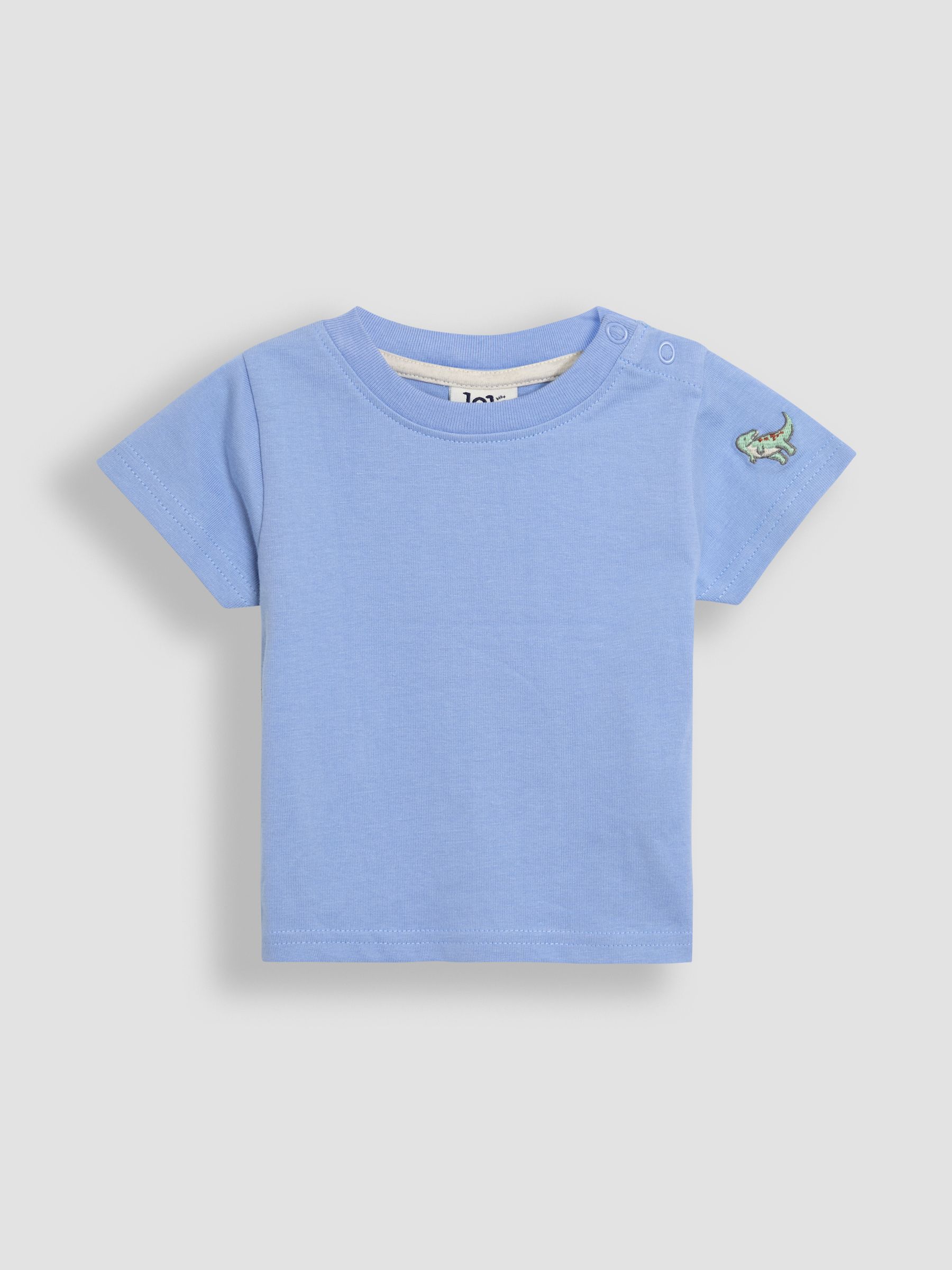 Natural 100% Cotton Dino Dungarees & T-Shirt Set with Hat 3 Piece - Image 4 of 8