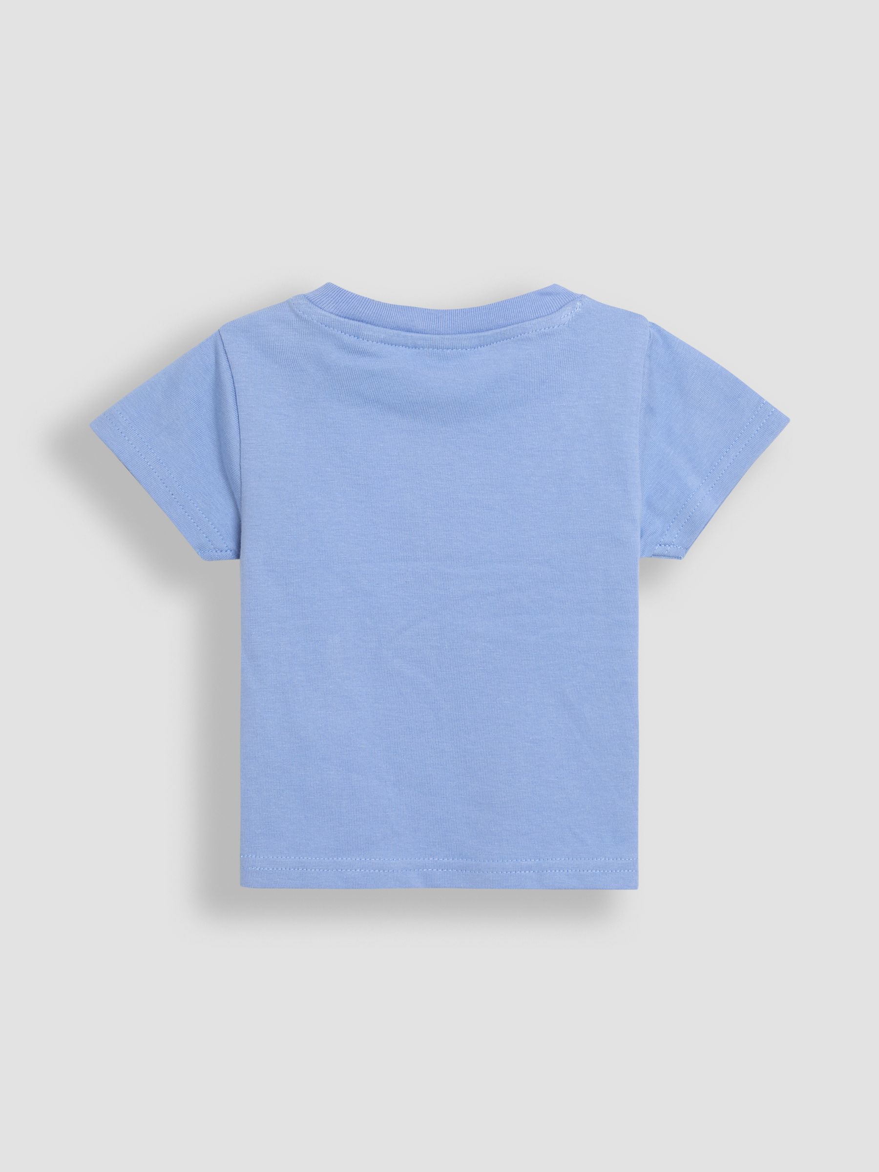Natural 100% Cotton Dino Dungarees & T-Shirt Set with Hat 3 Piece - Image 5 of 8