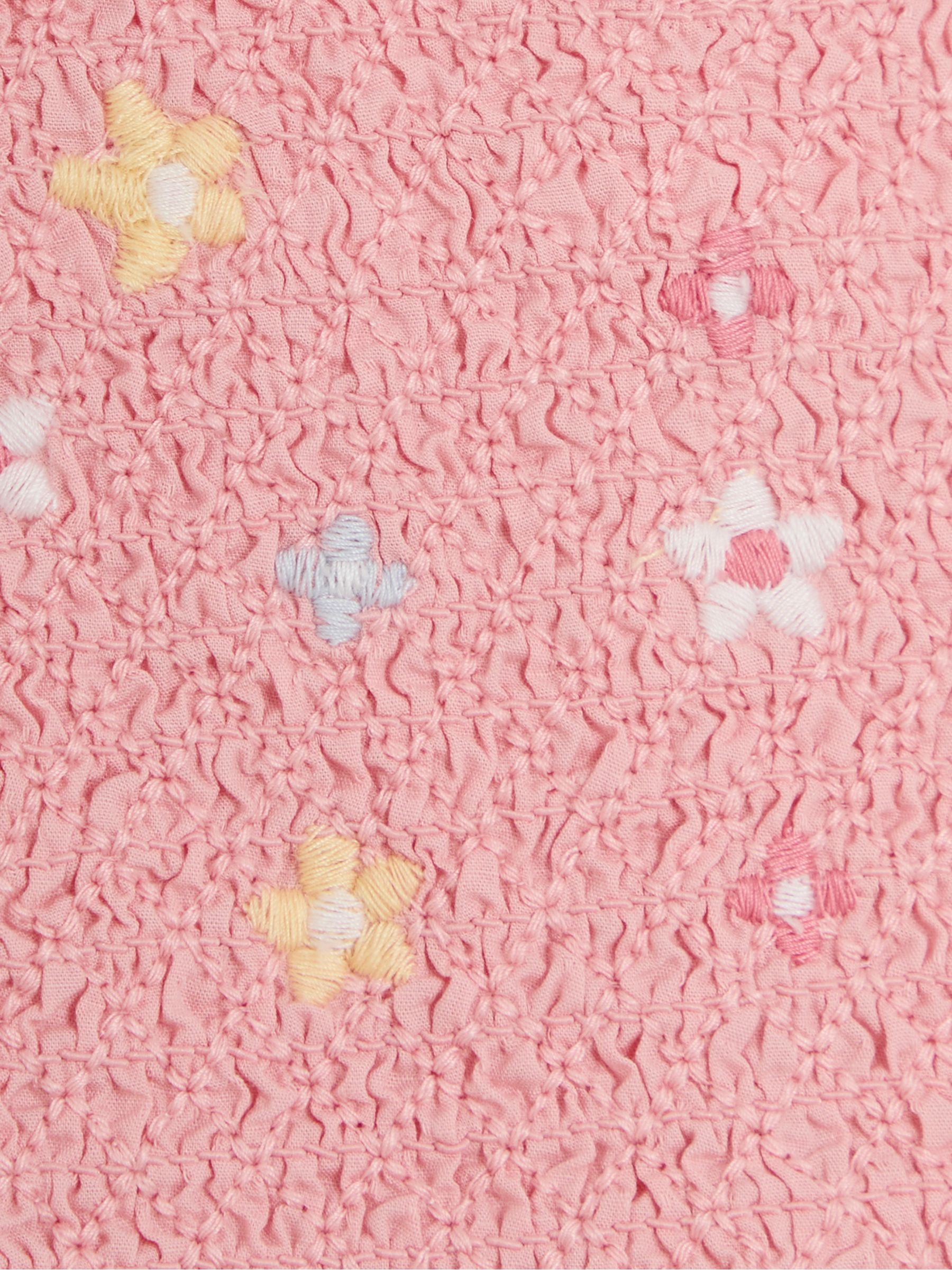 Pink Garden Mouse Baby Appliqué 100% Cotton Dress - Image 5 of 5