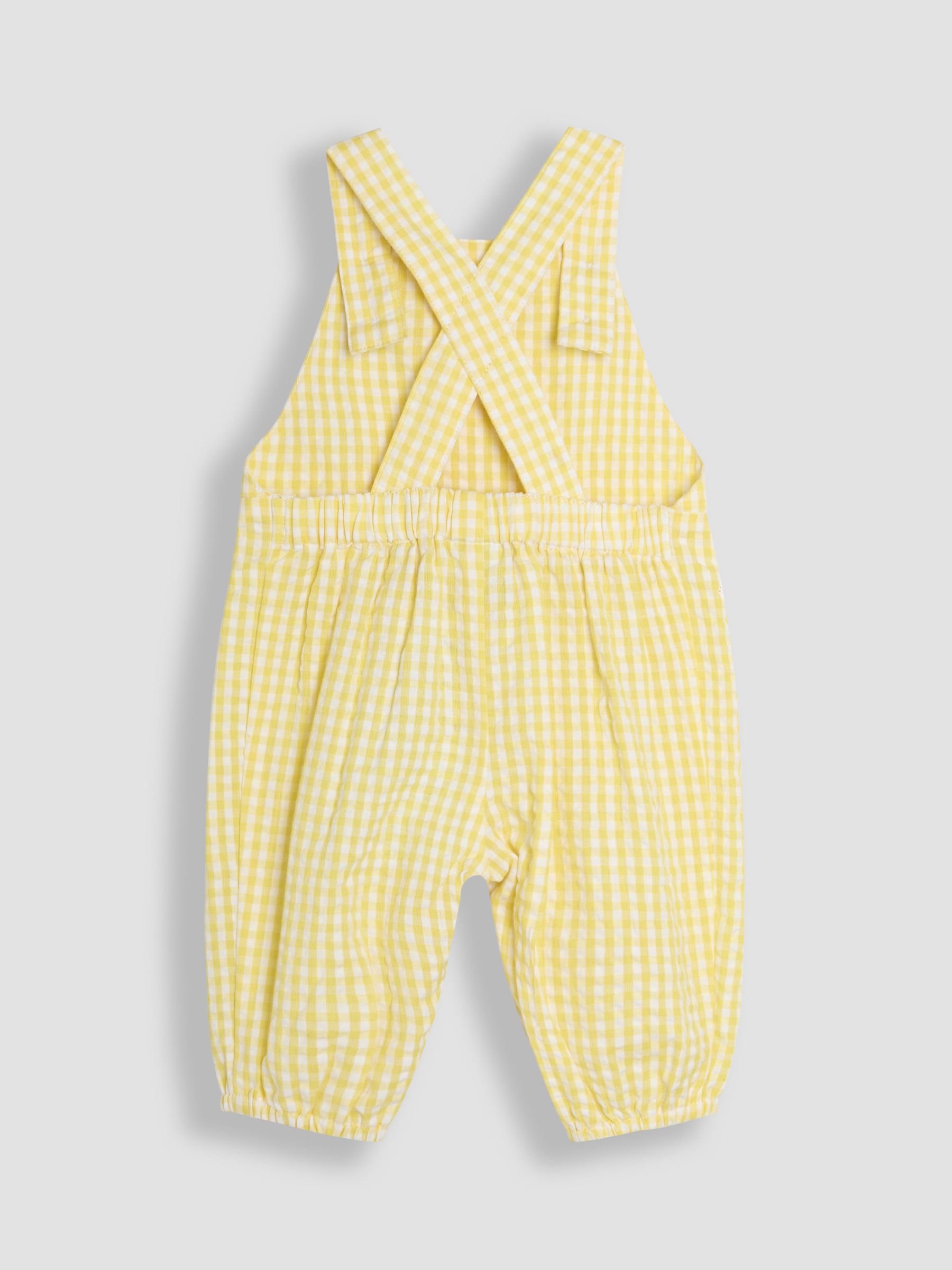 Yellow Bunny Embroidered Dungarees & Body Set 2 Piece - Image 3 of 6