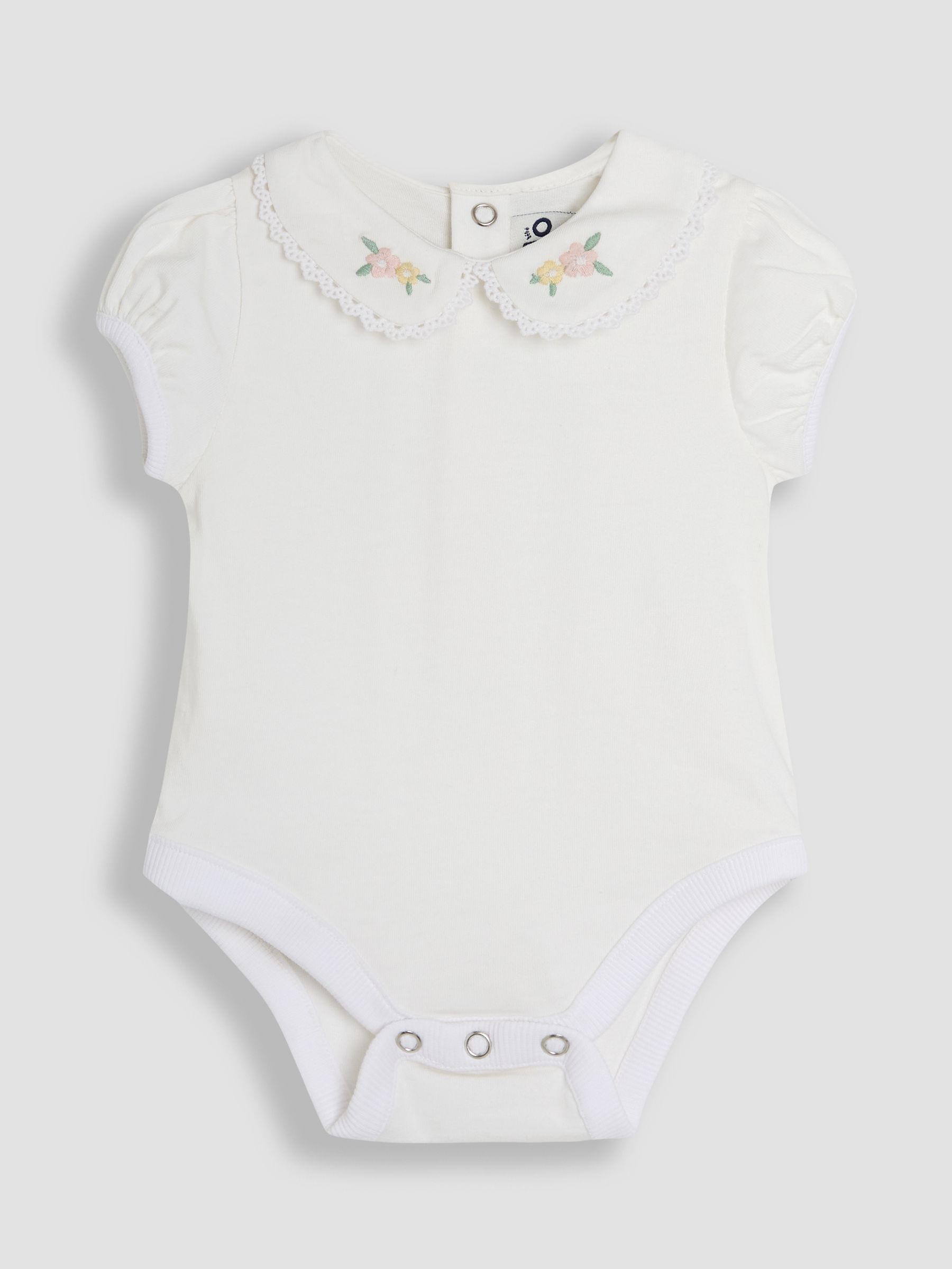 Yellow Bunny Embroidered Dungarees & Body Set 2 Piece - Image 4 of 6